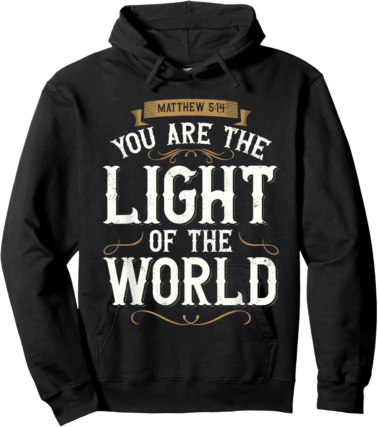You Are The Light of The World Bible Verse Jesus Hoodie - Hoodie | Black