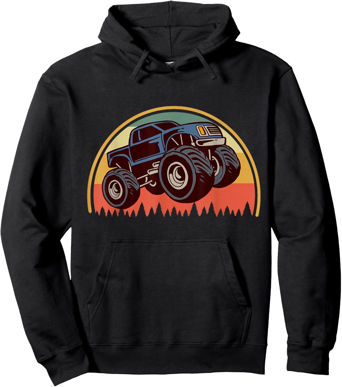 Monster Truck Big Style Truck Hoodie - Hoodie | Black