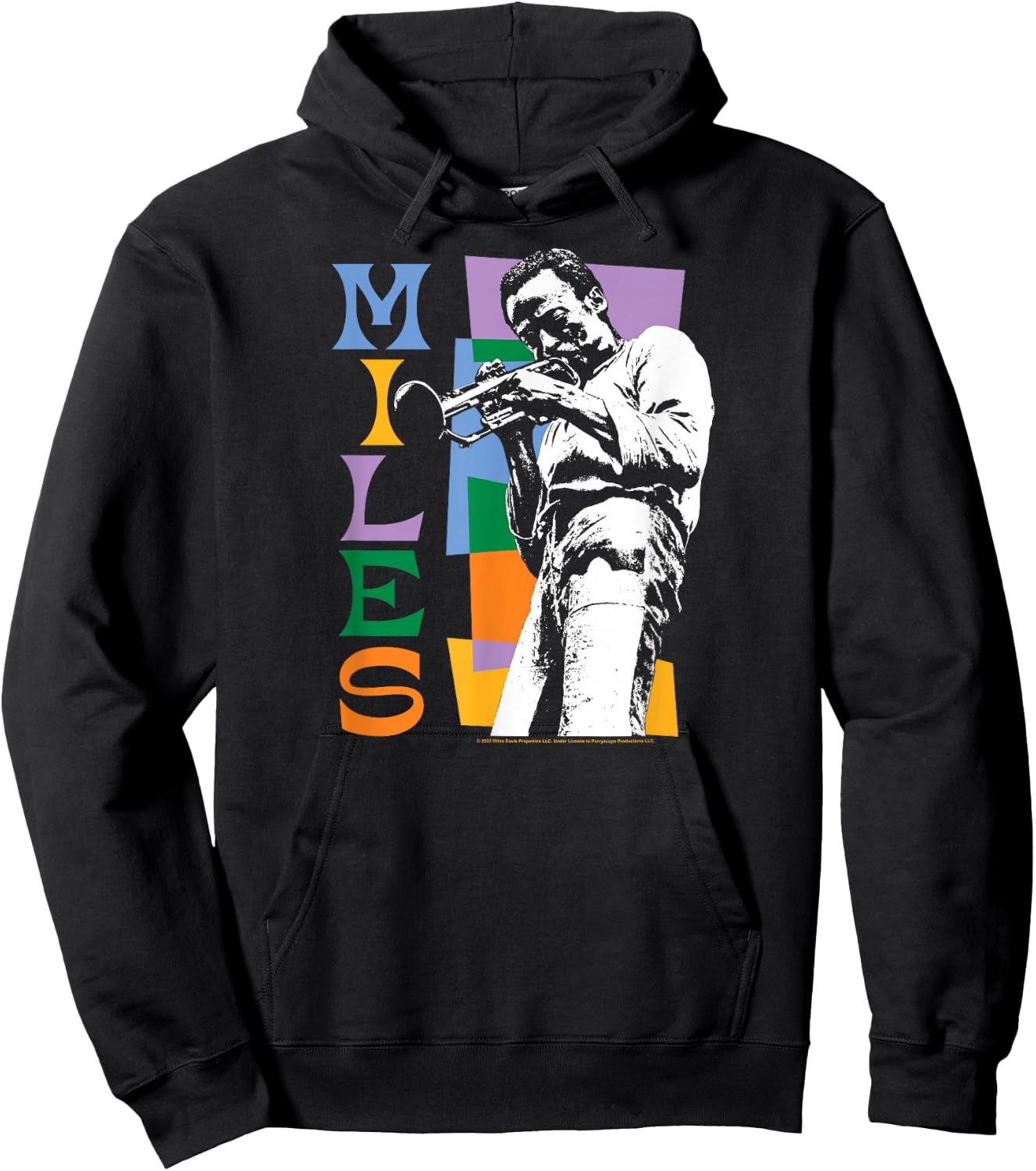 Miles Davis - Miles Colorblock Hoodie - Hoodie | Black