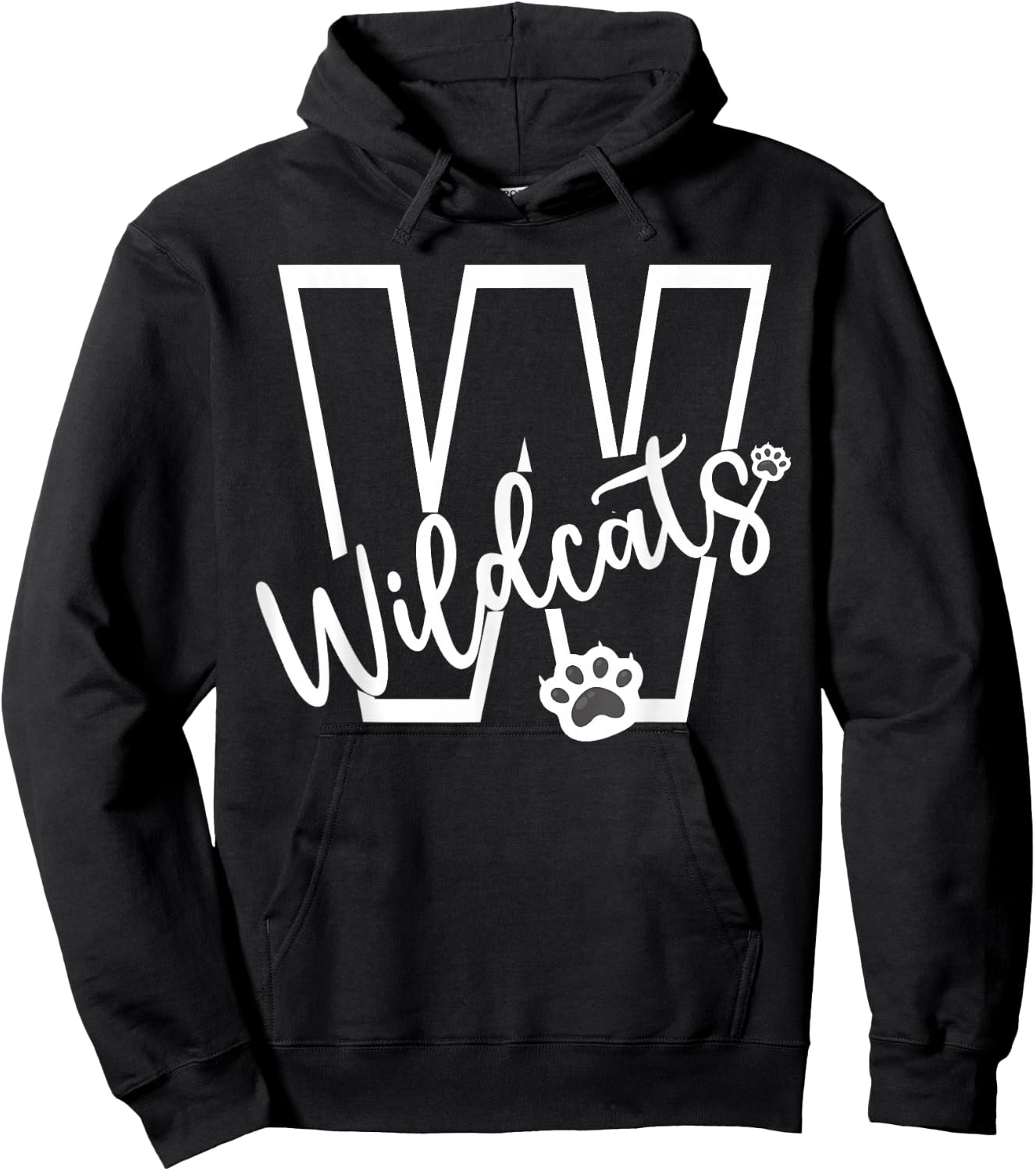 Wildcats School Sports Fan Team Spirit Football Baseball Hoodie - Hoodie | Black
