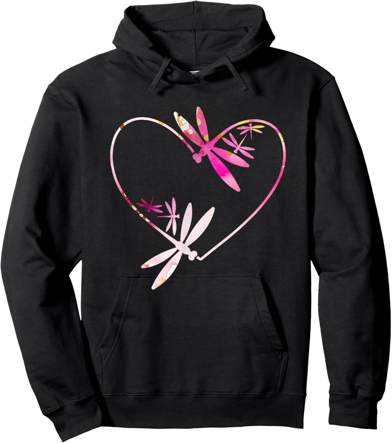 Dragonfly Heart Dragonflies Dragonfly Lover Hoodie - Hoodie | Black
