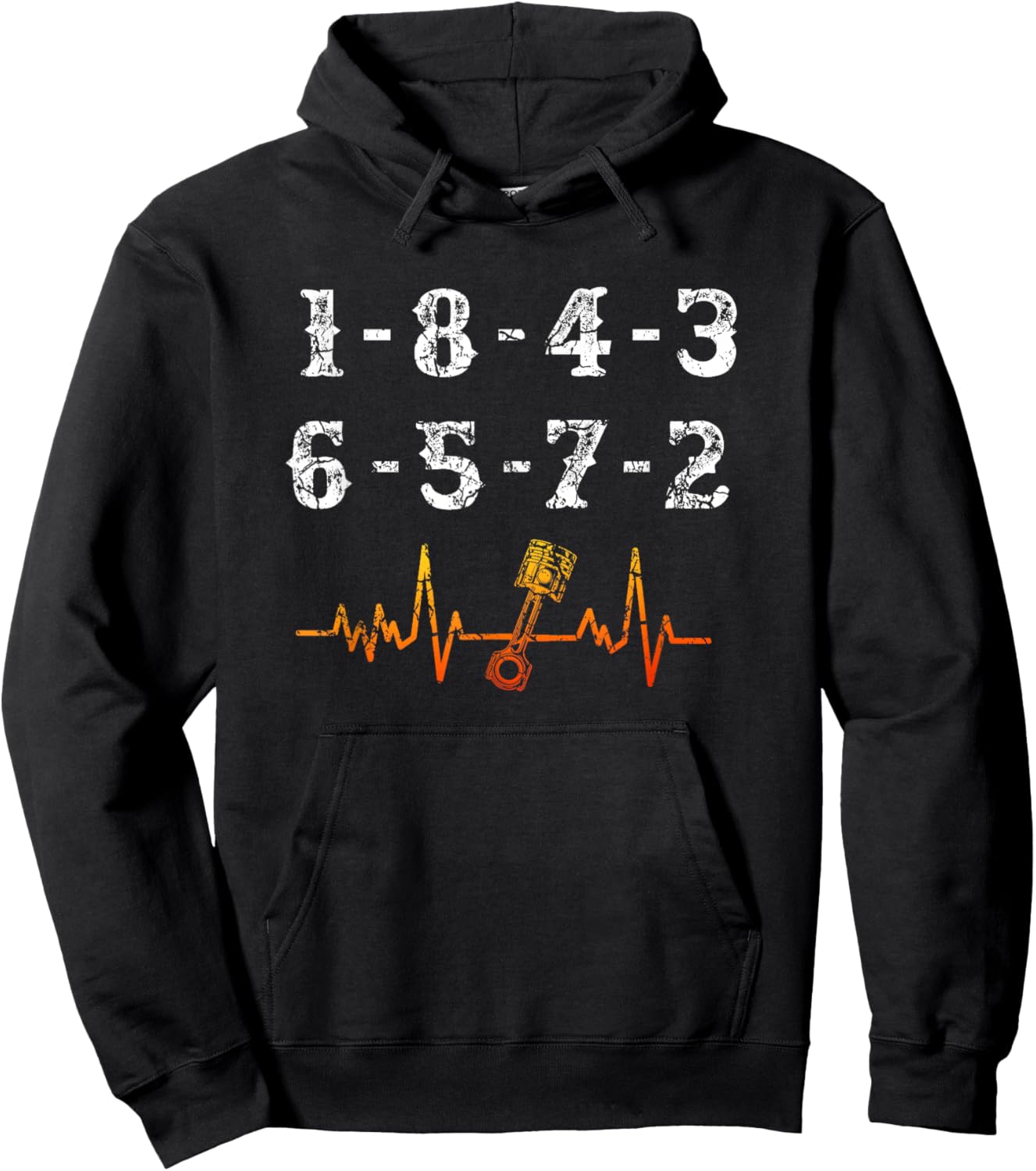 18436572 Firing Order Small Block Engine V8 Big Block Hoodie - Hoodie | Black
