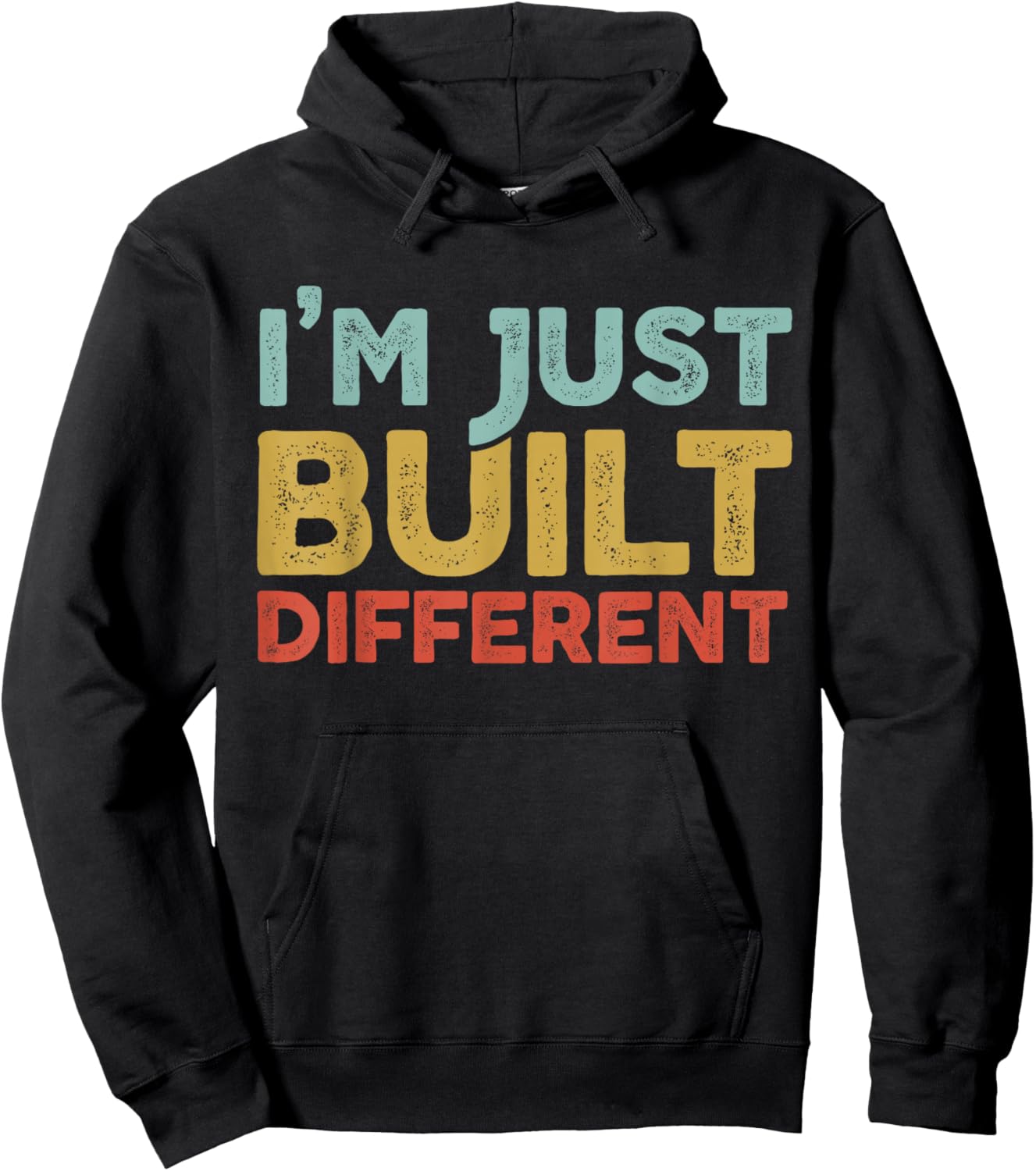 I'm Just Built Different Hoodie - Hoodie | Black