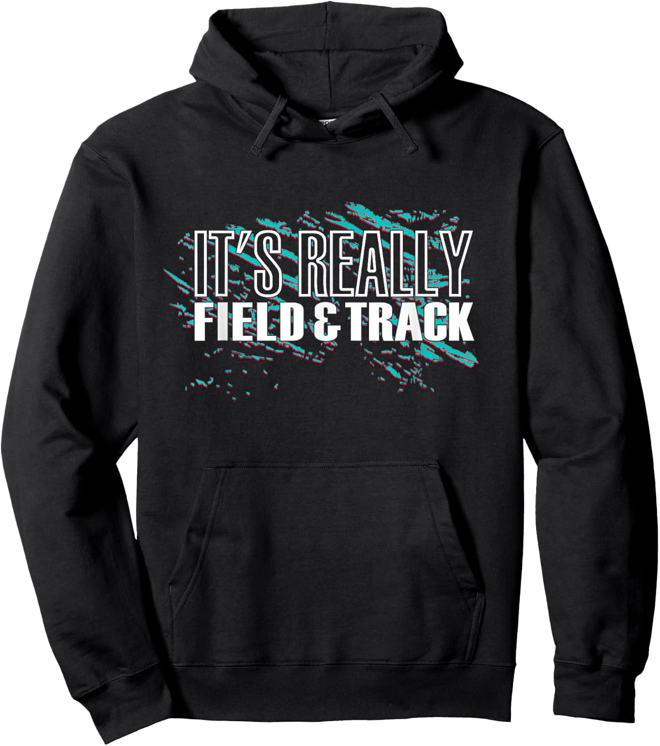 It's Really Field And Track - Track And Field Hoodie - Hoodie | Black