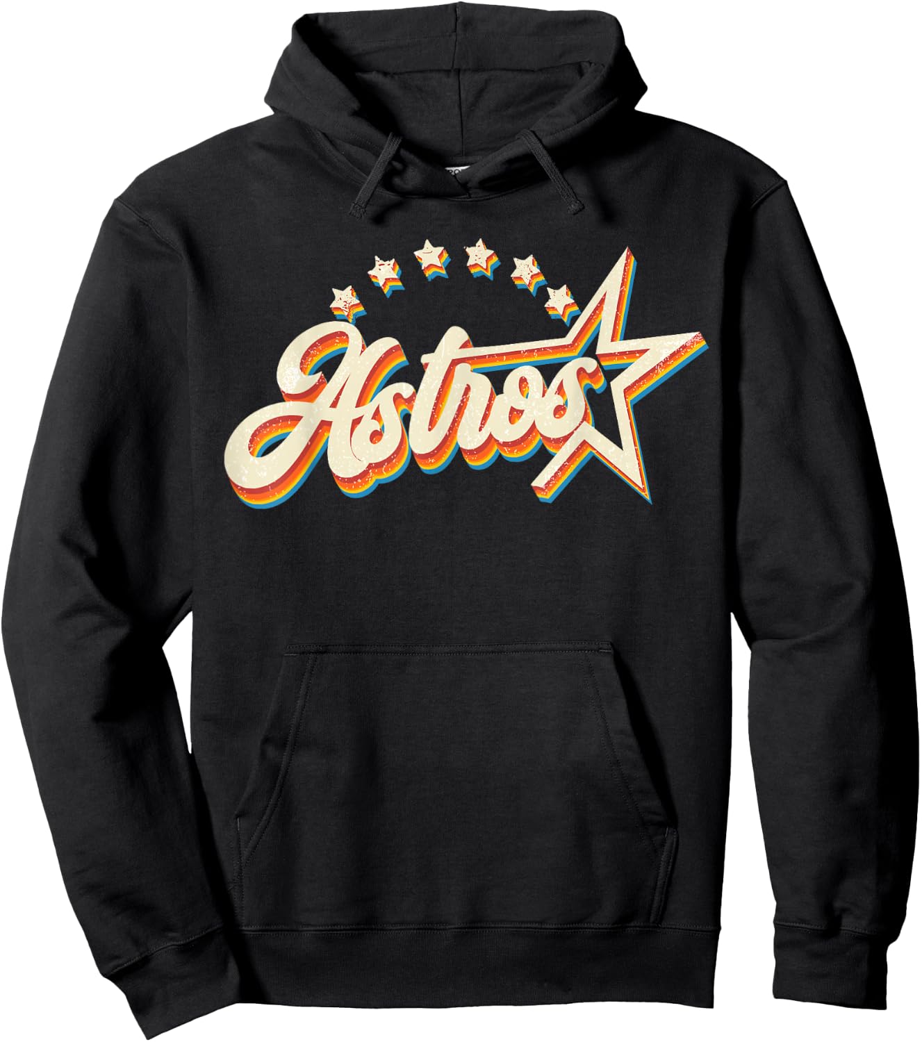 Astros Name Personalized Vintage Retro Gift Women Hoodie - Hoodie | Black