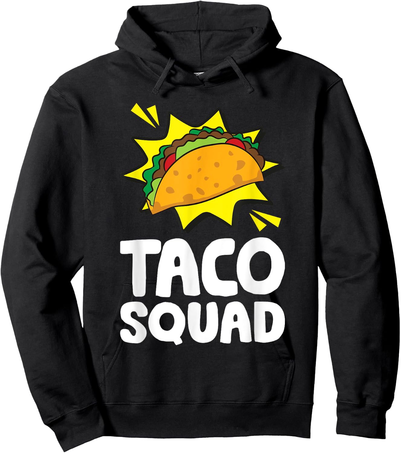 Team Tacos Mexican Food Funny Taco Squad Hoodie - Hoodie | Black