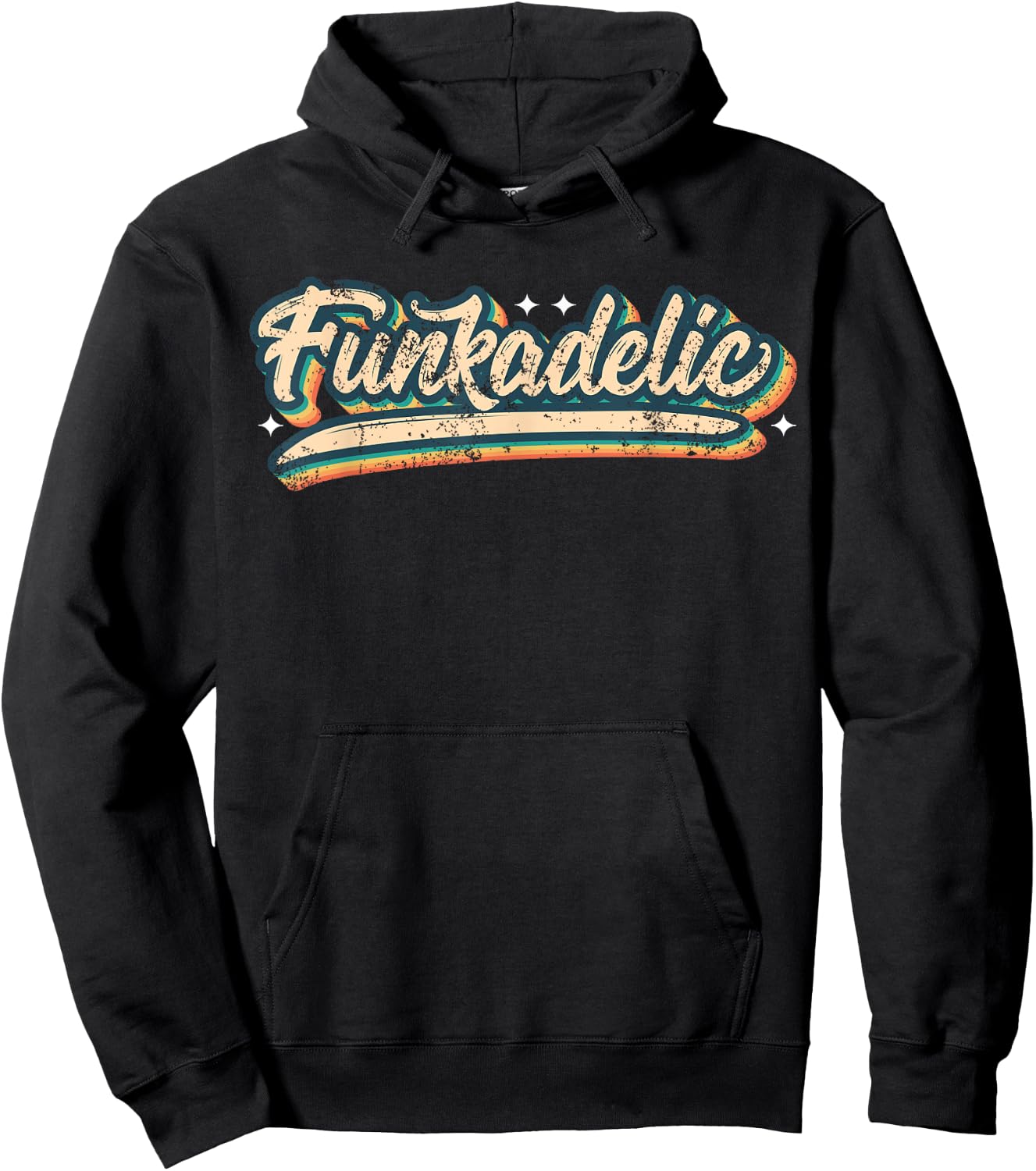 Funk & Soul Shirt Vintage Look Slang 70s Costume 80s Costume Hoodie - Hoodie | Black