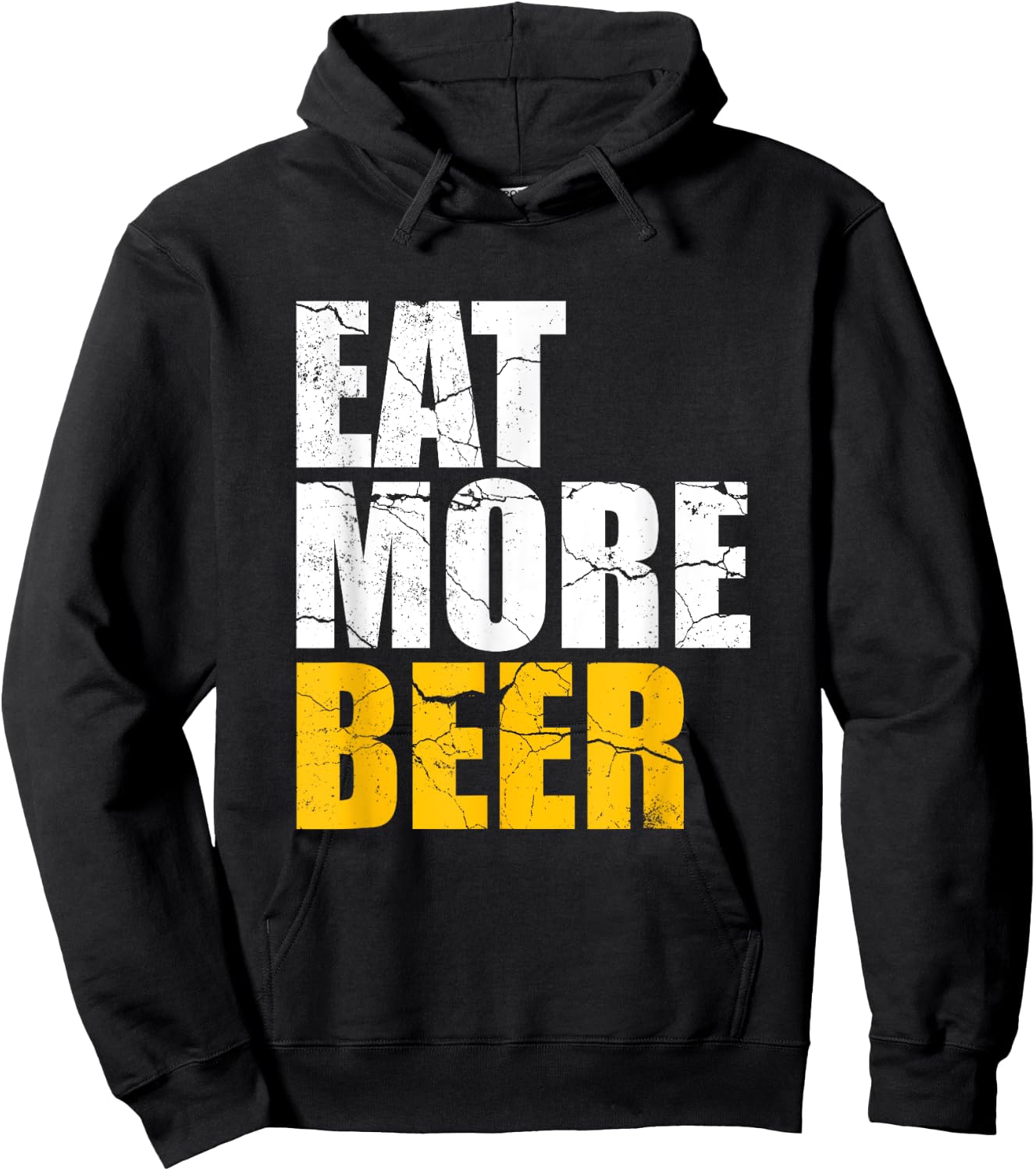 Funny Eat More Beer | Alcohol Drinker | Craft Beer Lover Hoodie - Hoodie | Black