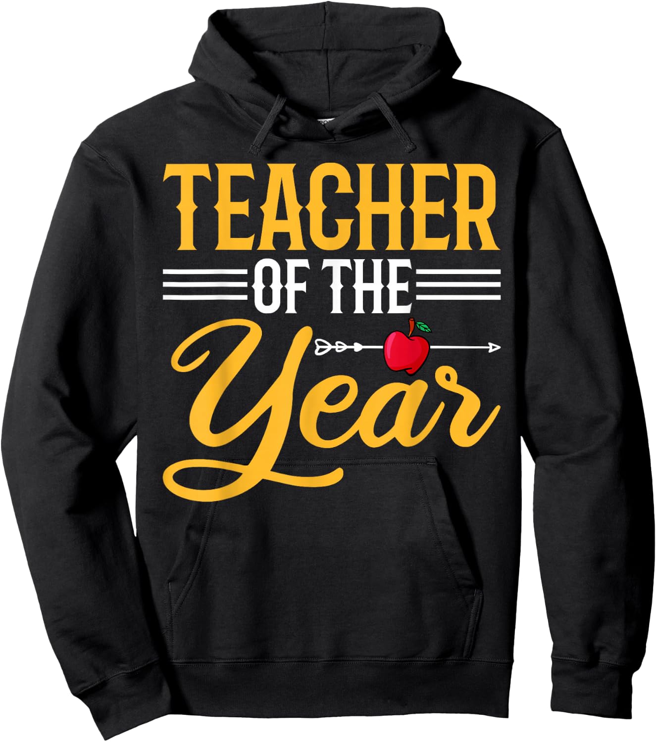 Teacher of the Year - Funny Men Women Teachers Hoodie - Hoodie | Black