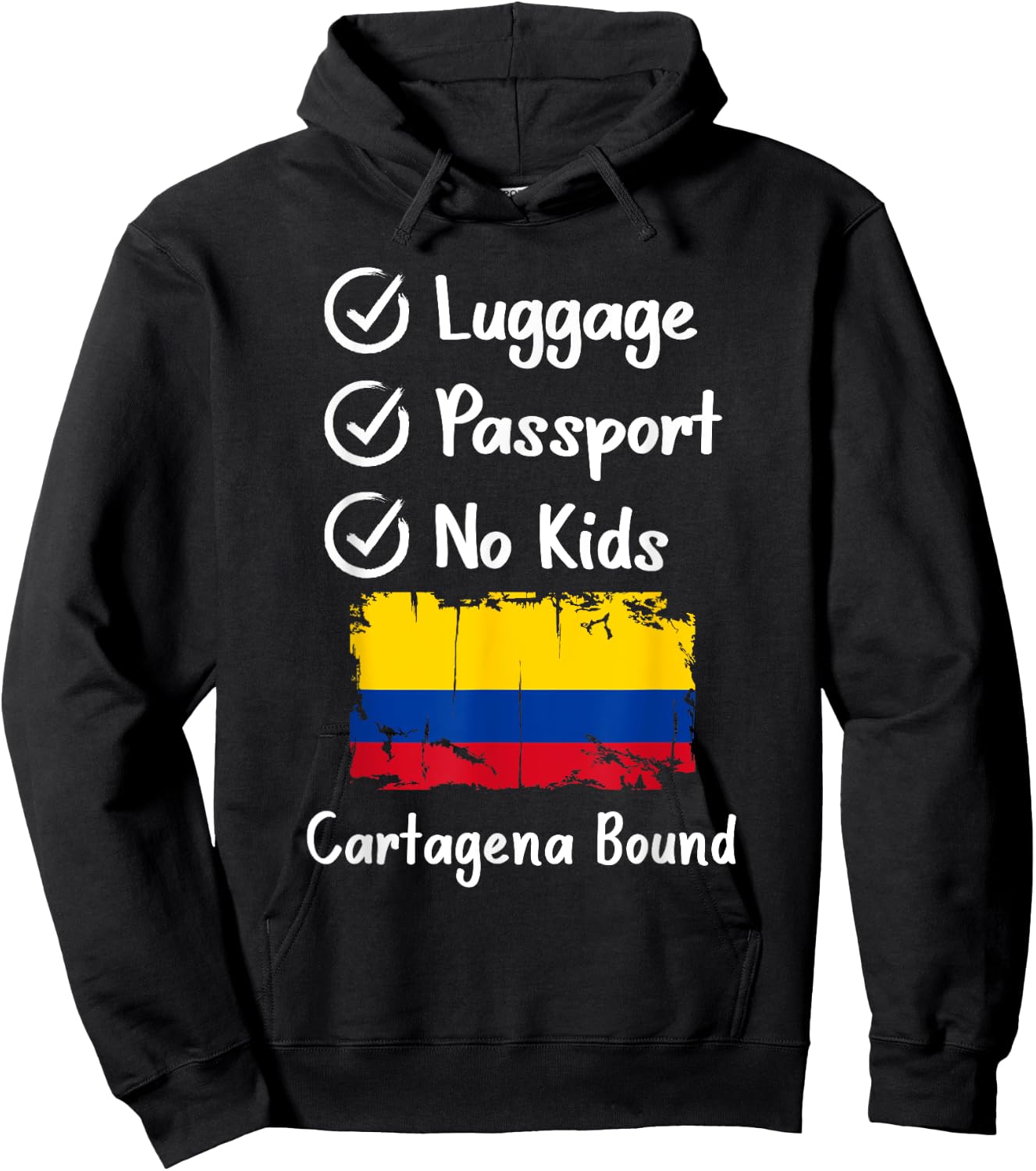 Colombia Travel Colombian Trip Cartagena Vacation Hoodie - Hoodie | Black
