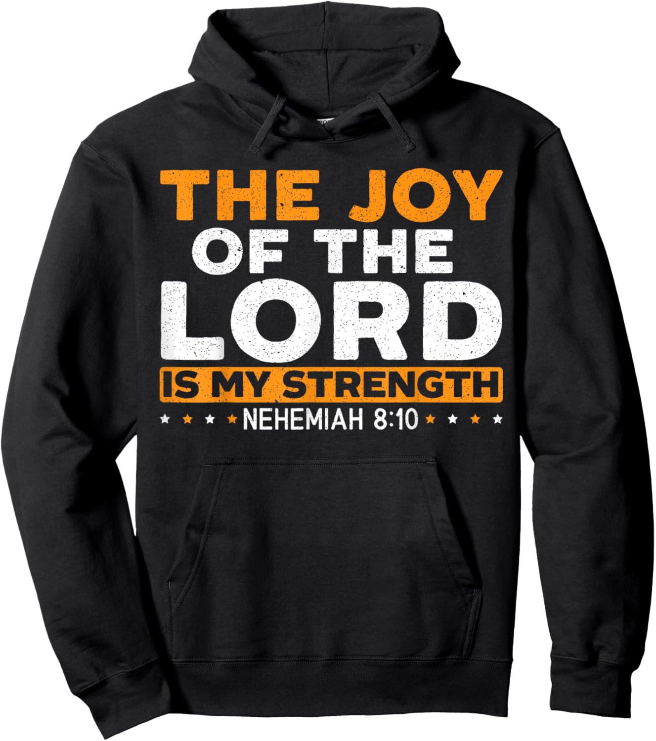 Religious Christian Believer SteMi Apparel The Joy Of The Lord Is My Strength Christian - Black, Small, -Adults Hoodie - Hoodie | Black