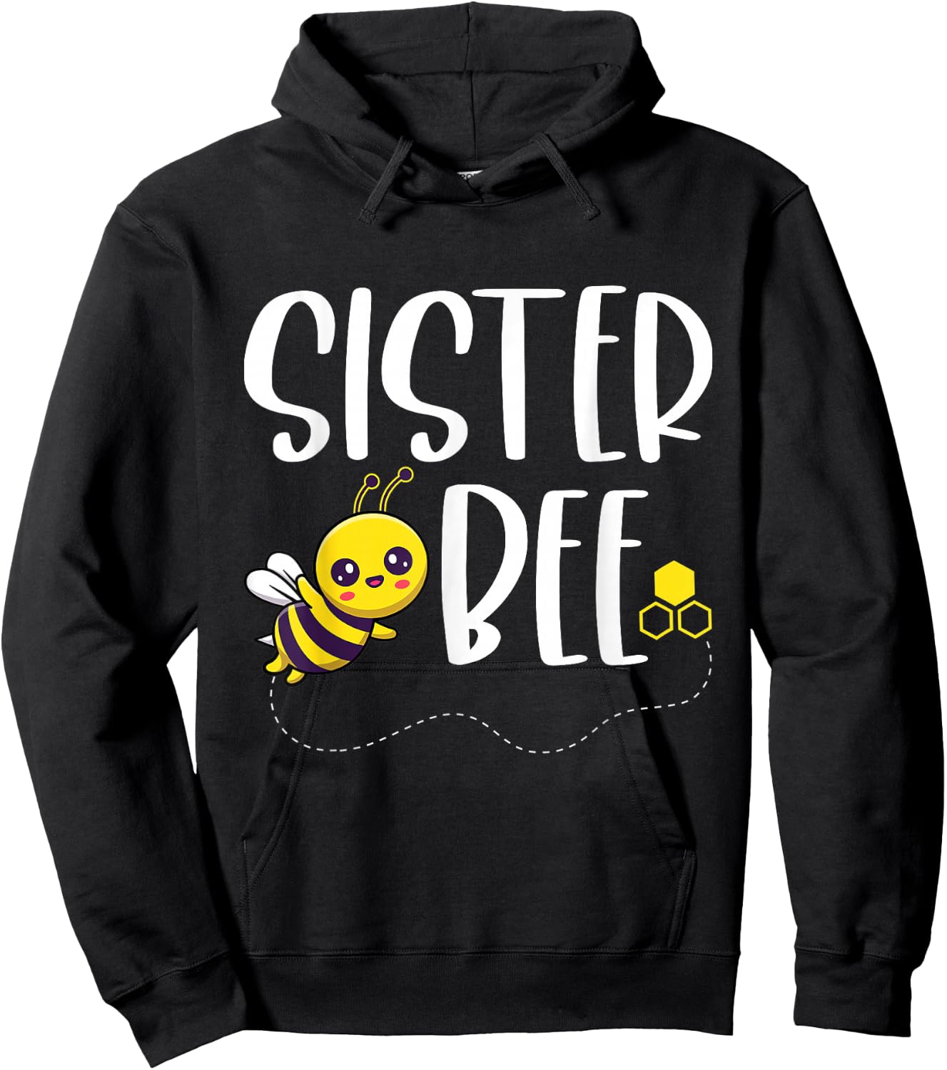 Birthday Bee Family Matching Sister Bee Sis Beekeeper Funny Hoodie - Hoodie | Black