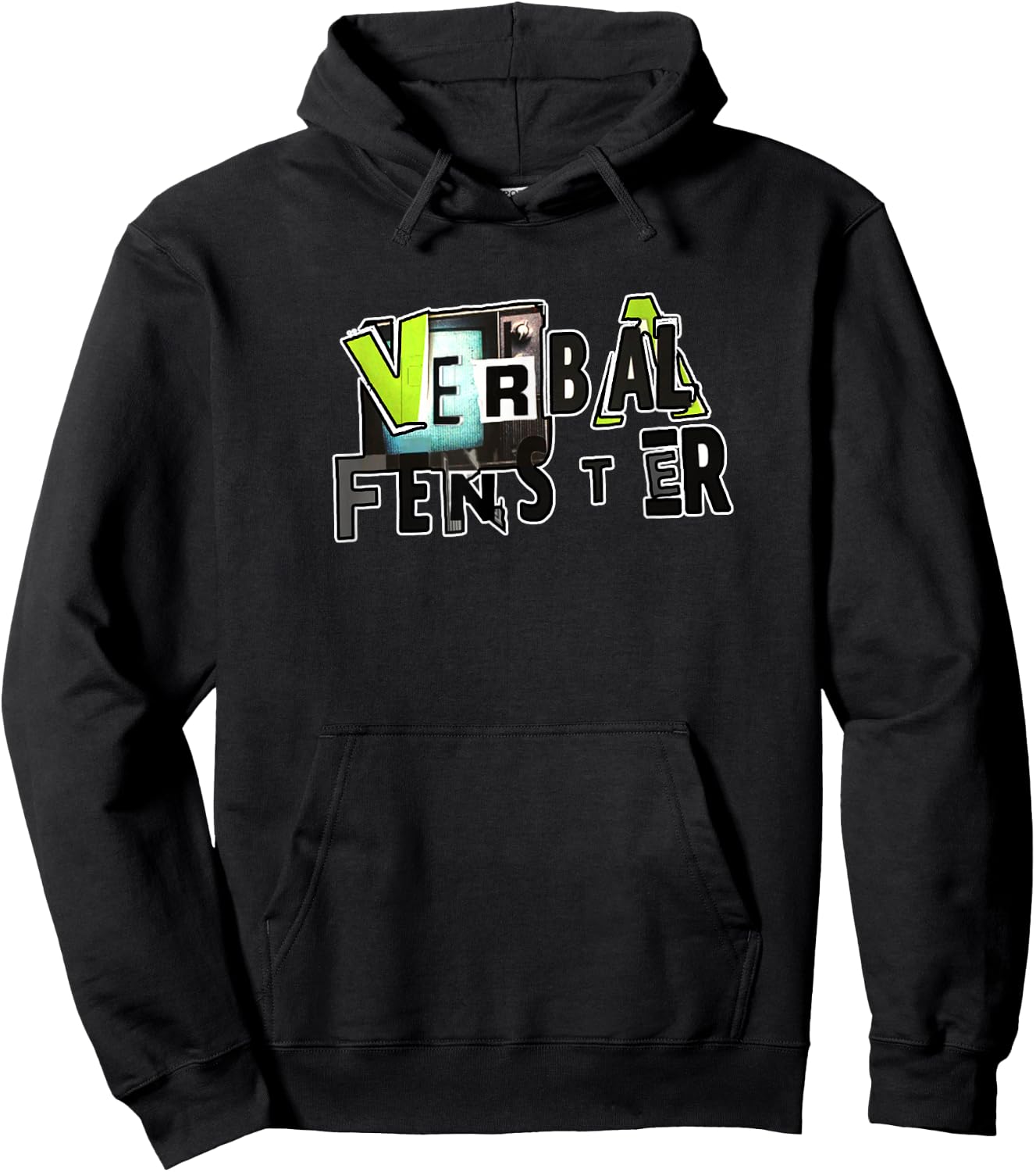 Verbal Fenster Hoodie - Hoodie | Black