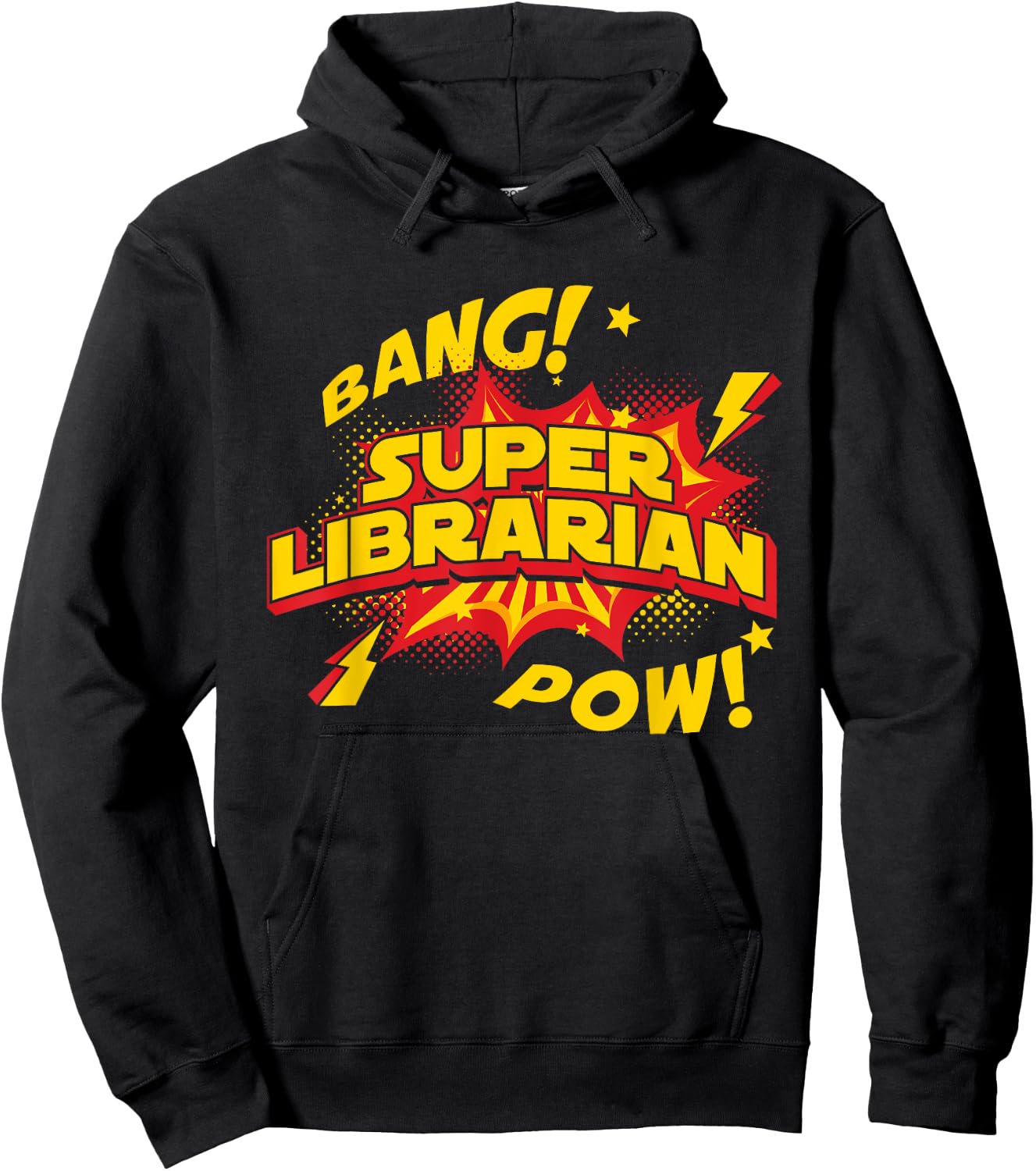 Librarian - Superhero Book Reader School Library Books Hoodie - Hoodie | Black