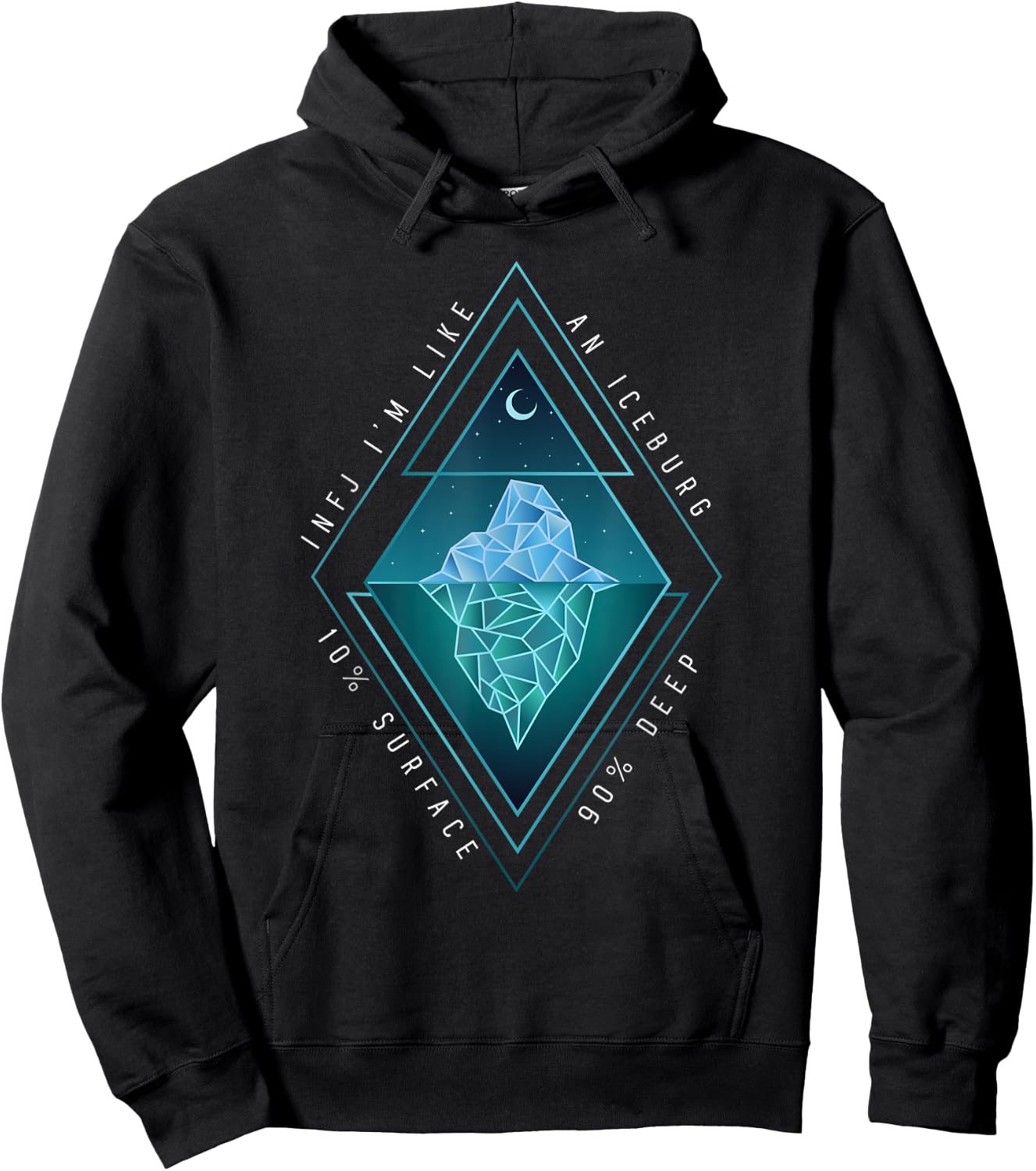 INFJ Pride - INFJ I'm Like An Iceburg 10% Surface 90% Deep Hoodie - Hoodie | Black