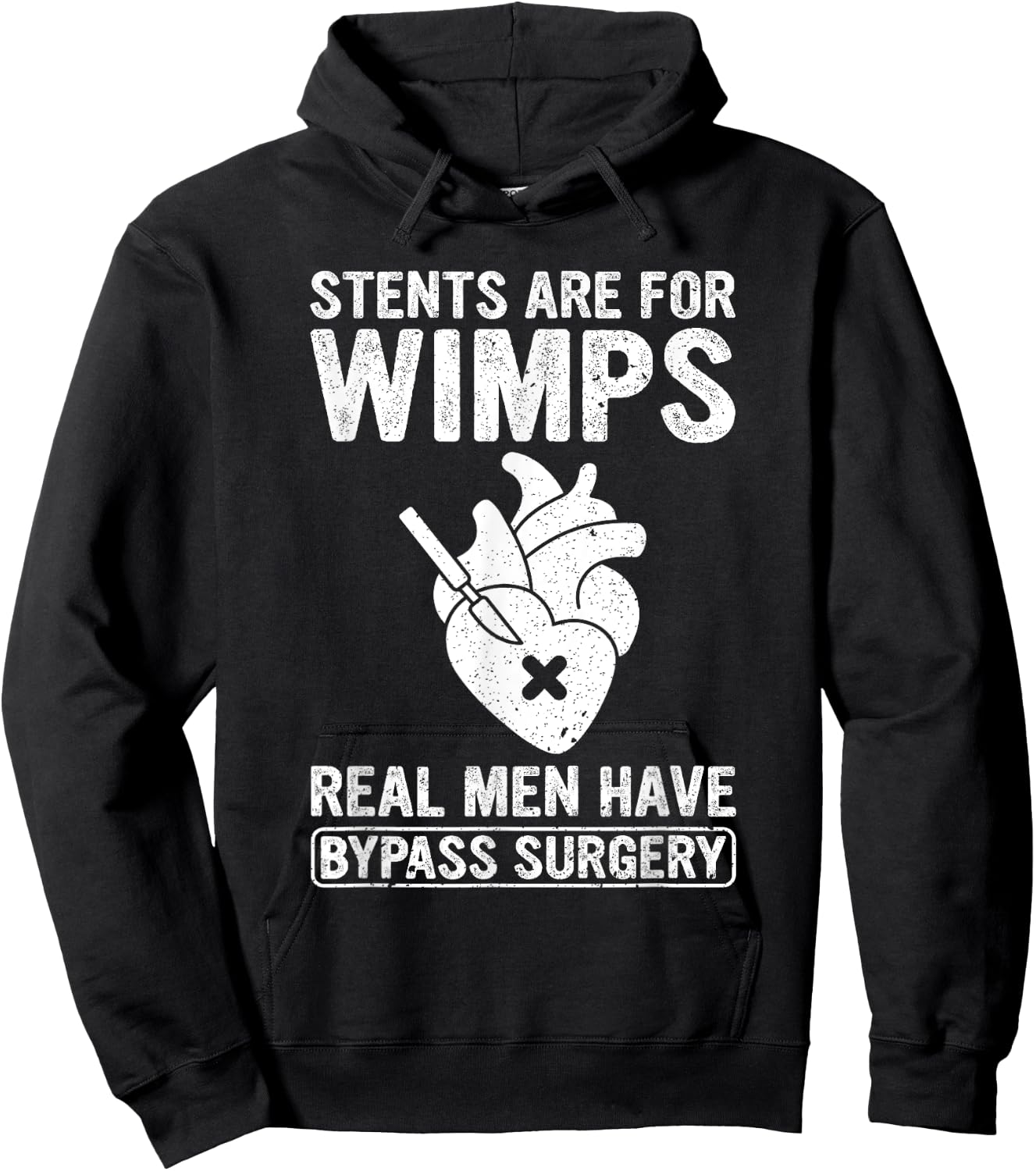 Heart Surgery Survivor After Surgery Recovery Men Bypass Hoodie - Hoodie | Black
