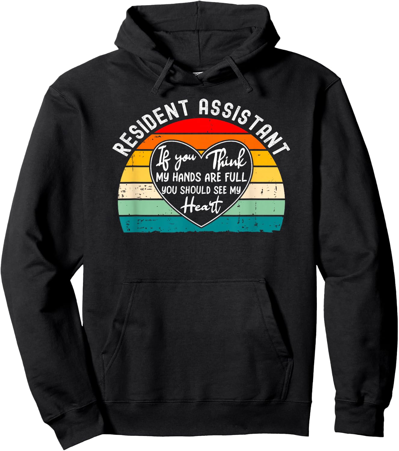 College Resident Assistant Appreciation Student Staff Hoodie - Hoodie | Black
