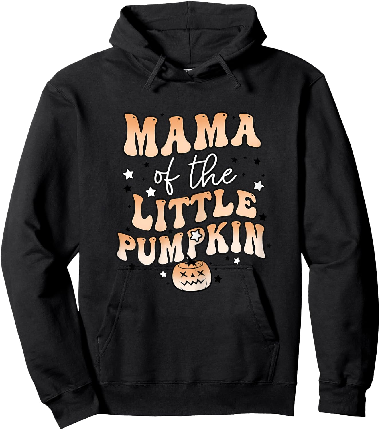 Mama of the Little Pumpkin Halloween Cute Family Matching Hoodie - Hoodie | Black