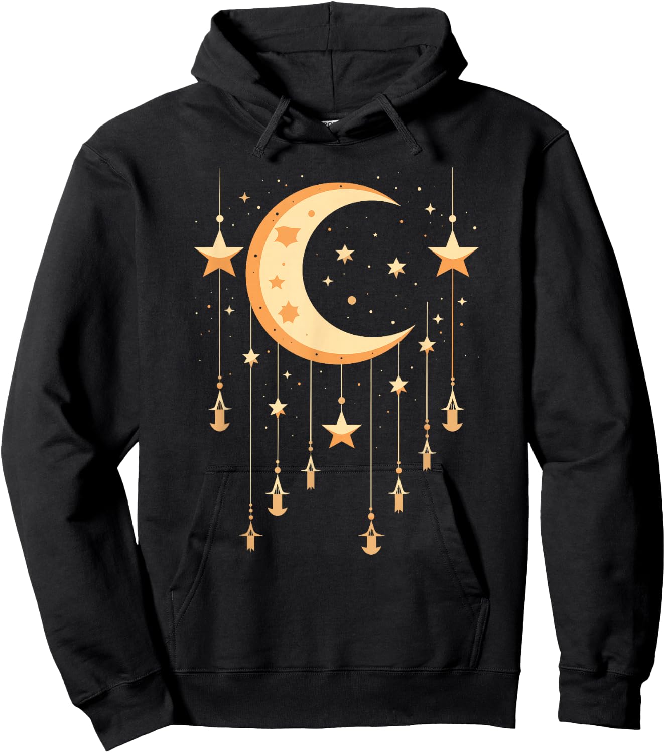 Galaxy Night Sky Moon Lunar Stars Love Hoodie - Hoodie | Black