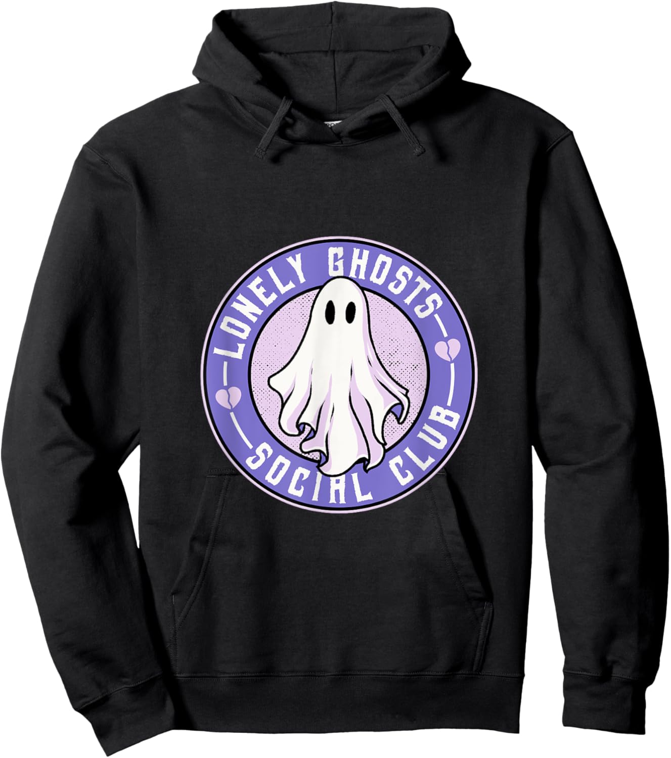 Lonely Ghosts Social Club Halloween Single Introvert Broken Hoodie - Hoodie | Black