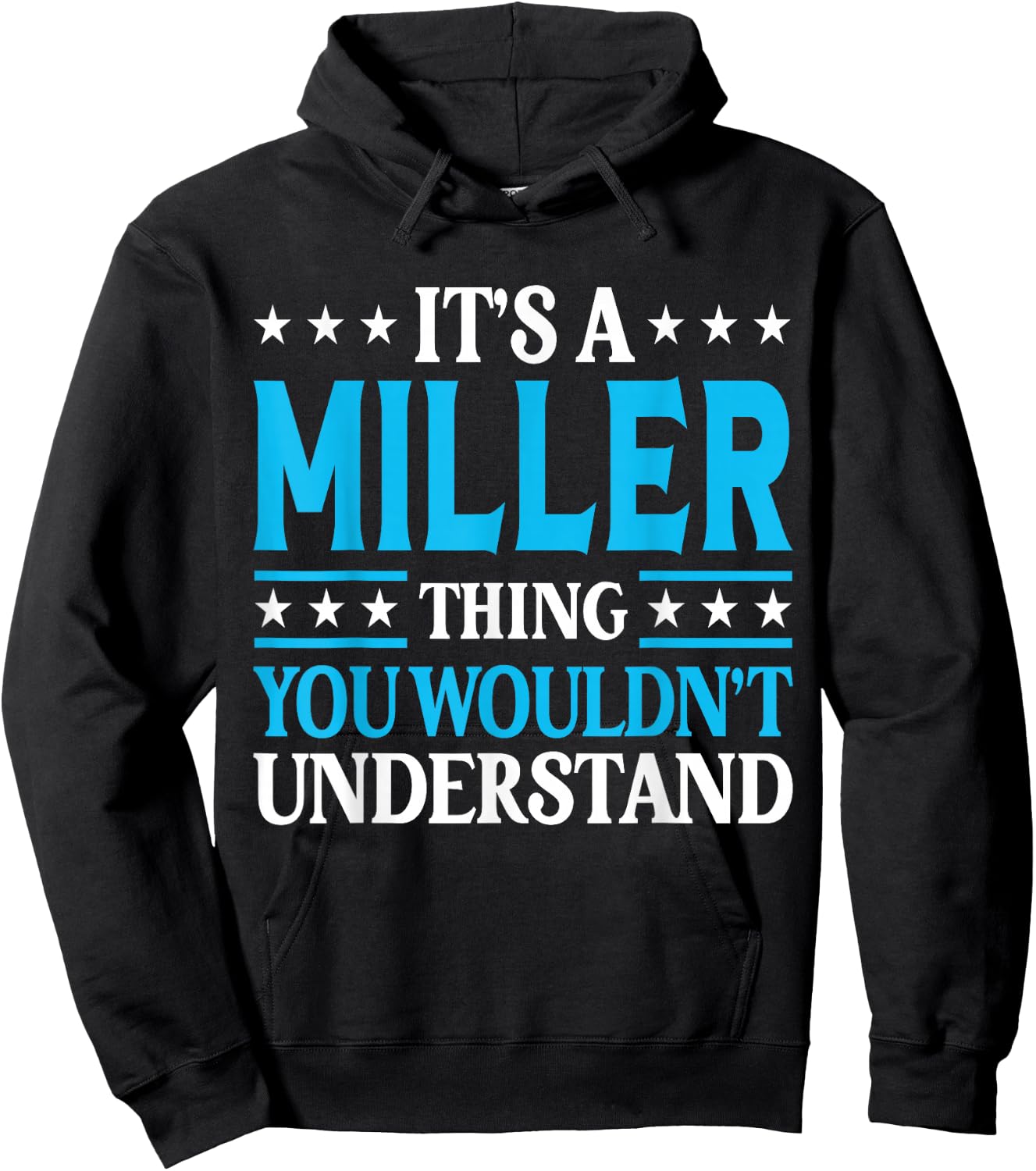 Miller Thing Personal Name Hoodie - Hoodie | Black
