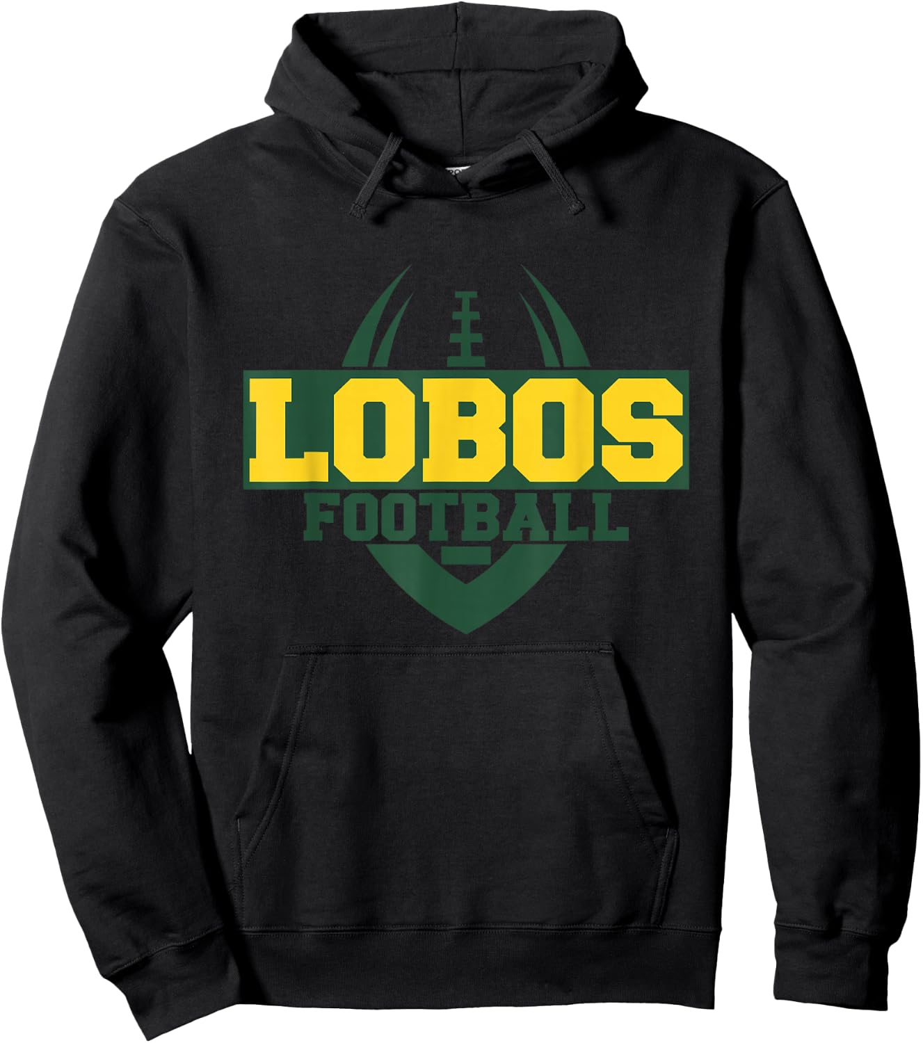 Longview Lobos Football Hoodie - Hoodie | Black