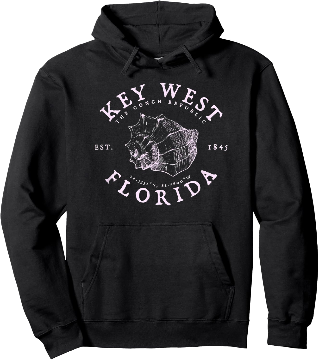 Key West Florida Conch Republic FL Floridian Hoodie - Hoodie | Black