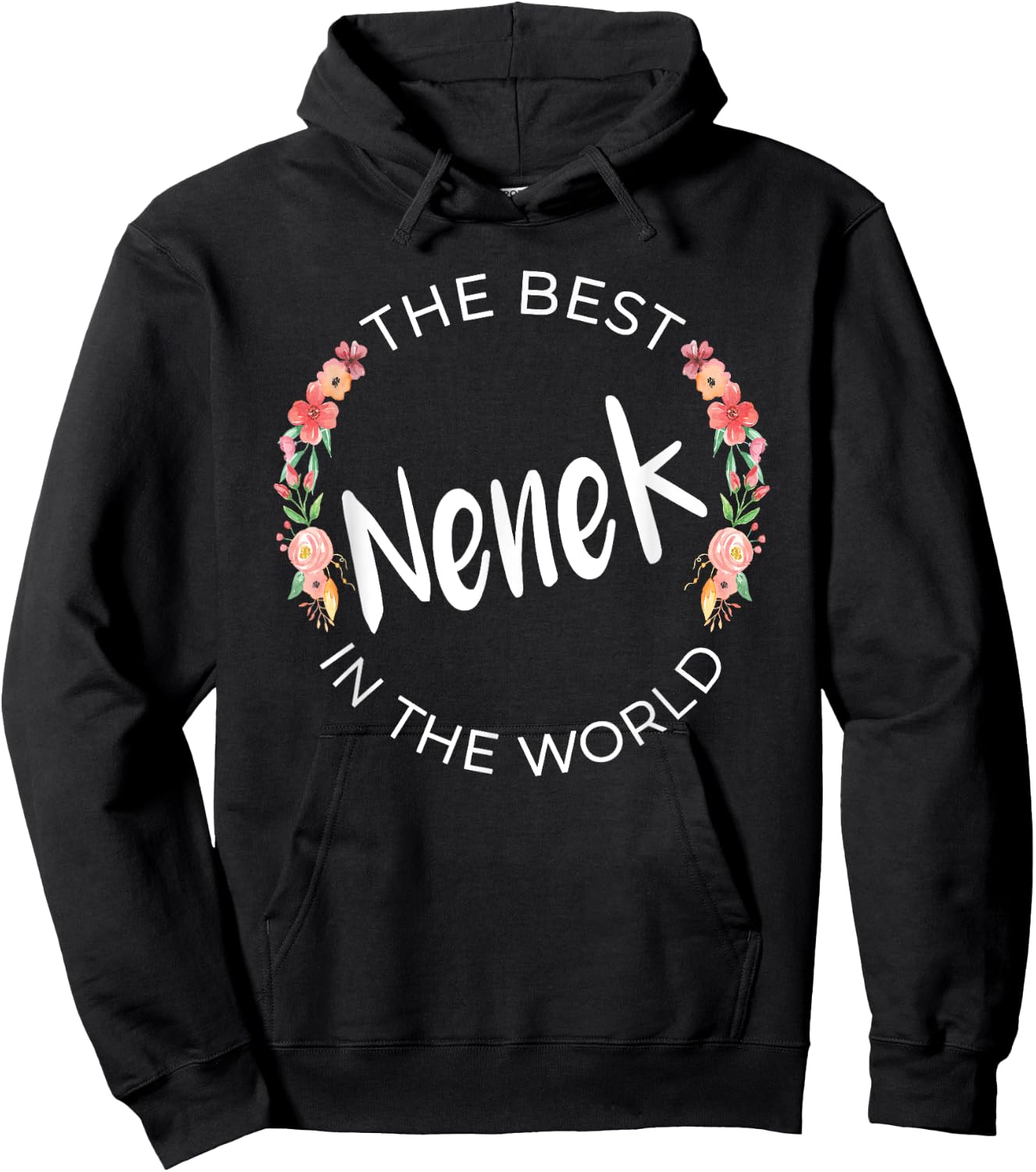 Best Nenek In The World Indonesian Grandma Mother’s Day Hoodie - Hoodie | Black