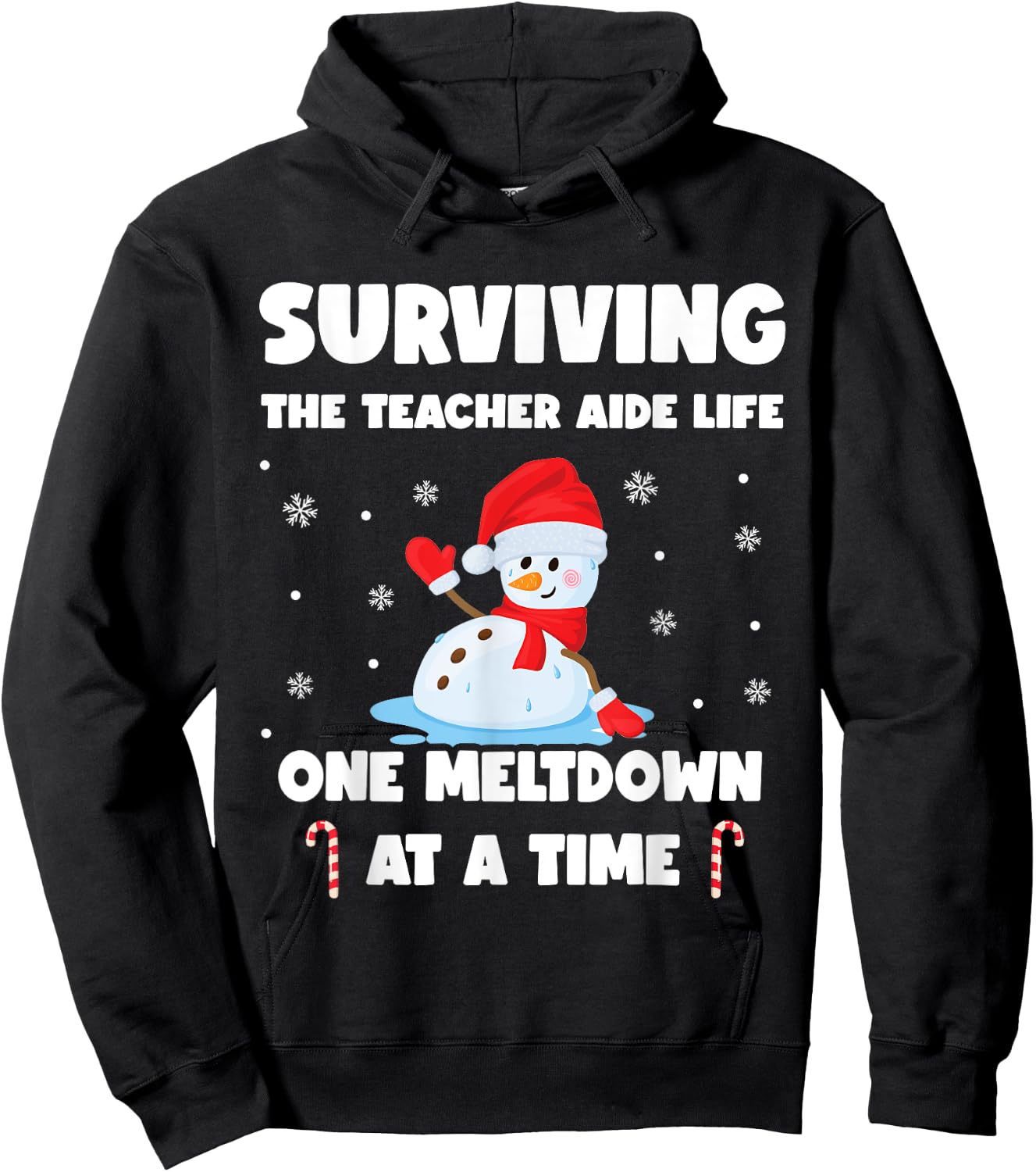 Surviving The Teacher Aide Life One Meltdown At A Time Hoodie - Hoodie | Black