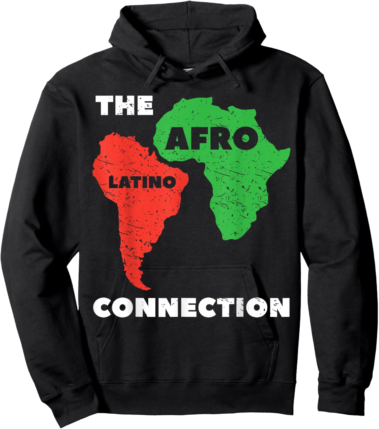 The Afro Latino Connection Afro-Latina Hispanic Pride Hoodie - Hoodie | Black
