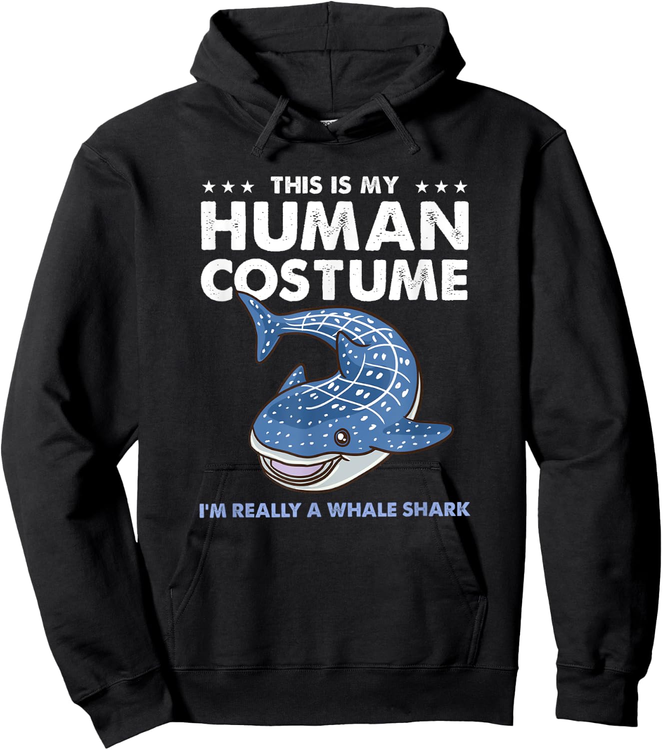 This Is My Human Costume Whale Shark Hoodie - Hoodie | Black