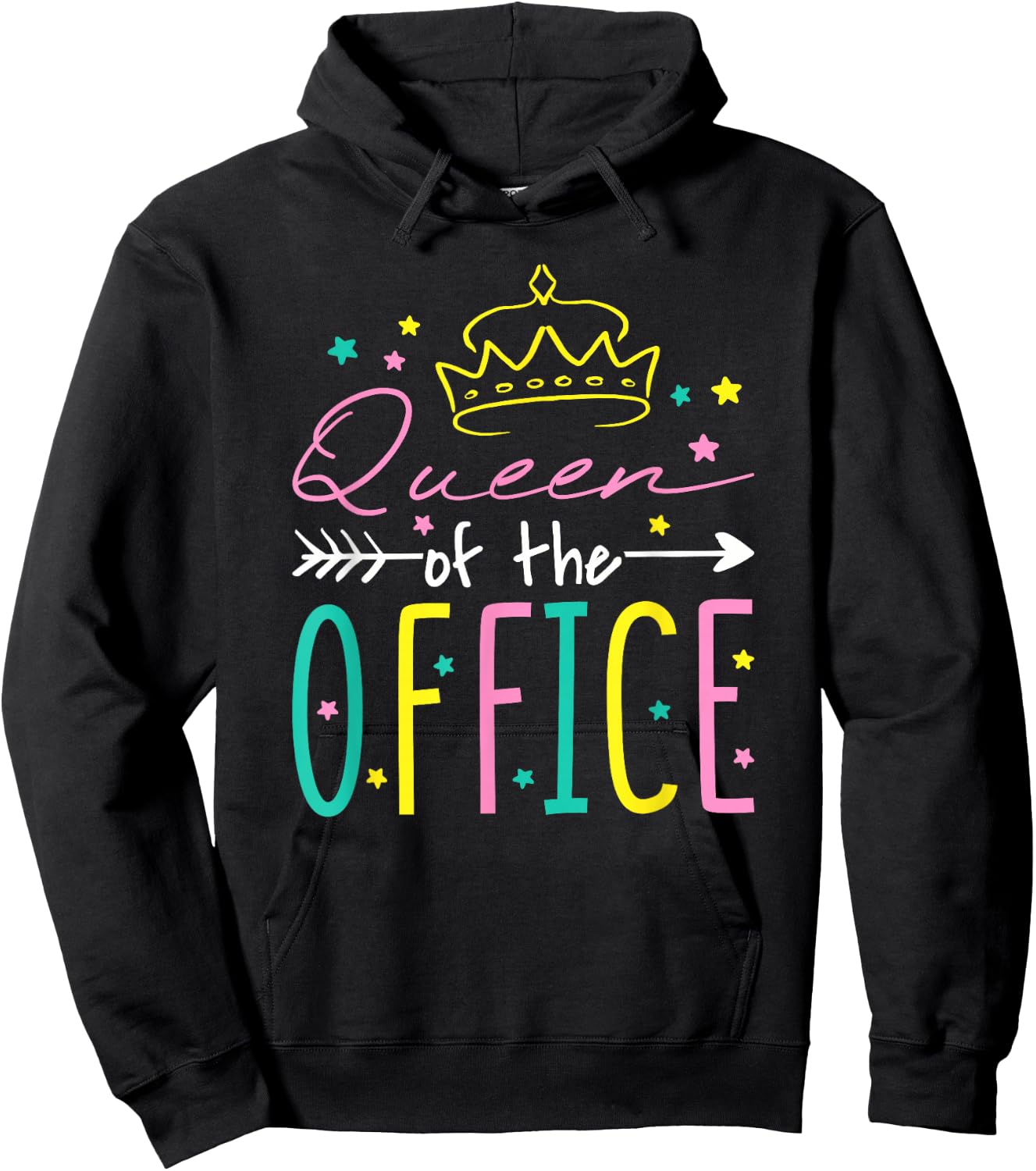 Queen of The Office, Office Secretary Secretaries Hoodie - Hoodie | Black
