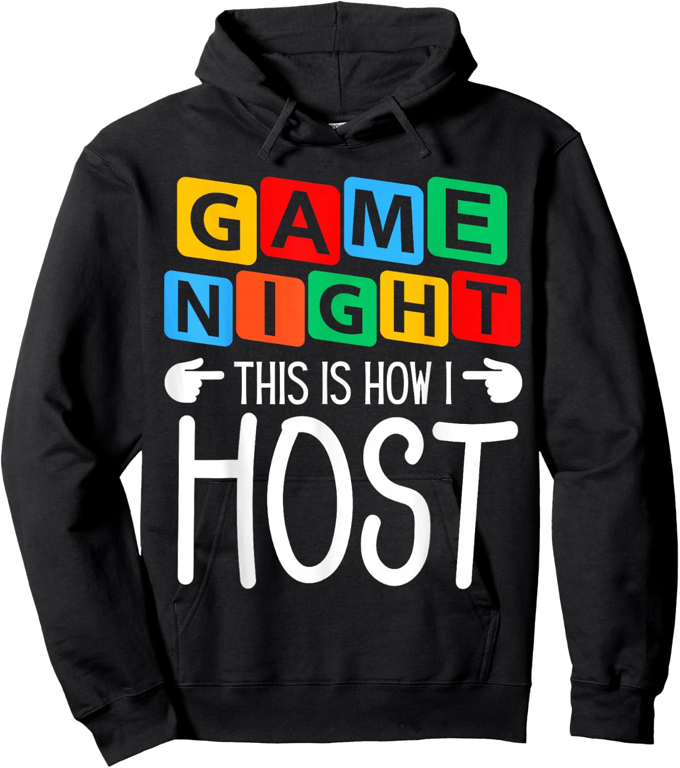 Family Game Night This Is How I Host Game Night Host Hoodie - Hoodie | Black