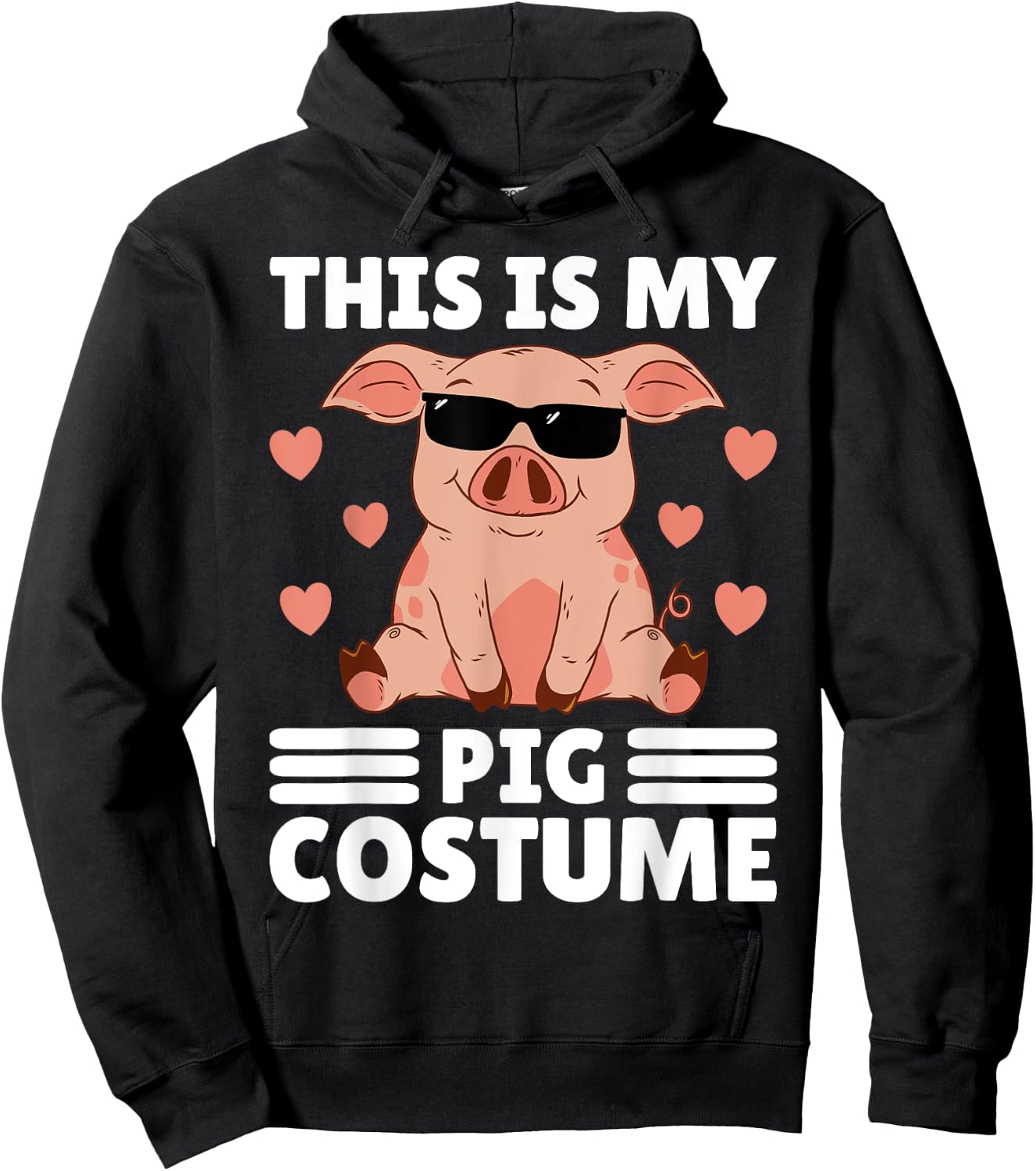 This Is My My Pig Costume Men Pig Stuff Funny Farmer Boy Pig Hoodie - Hoodie | Black