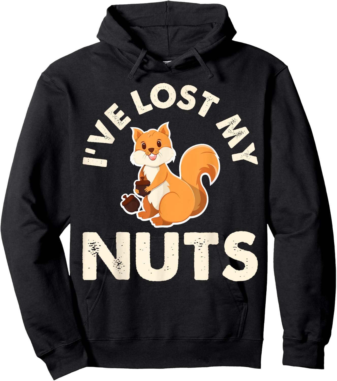Funny Vasectomy Ive Lost My Nuts Squirrel Gifts Hoodie - Hoodie | Black