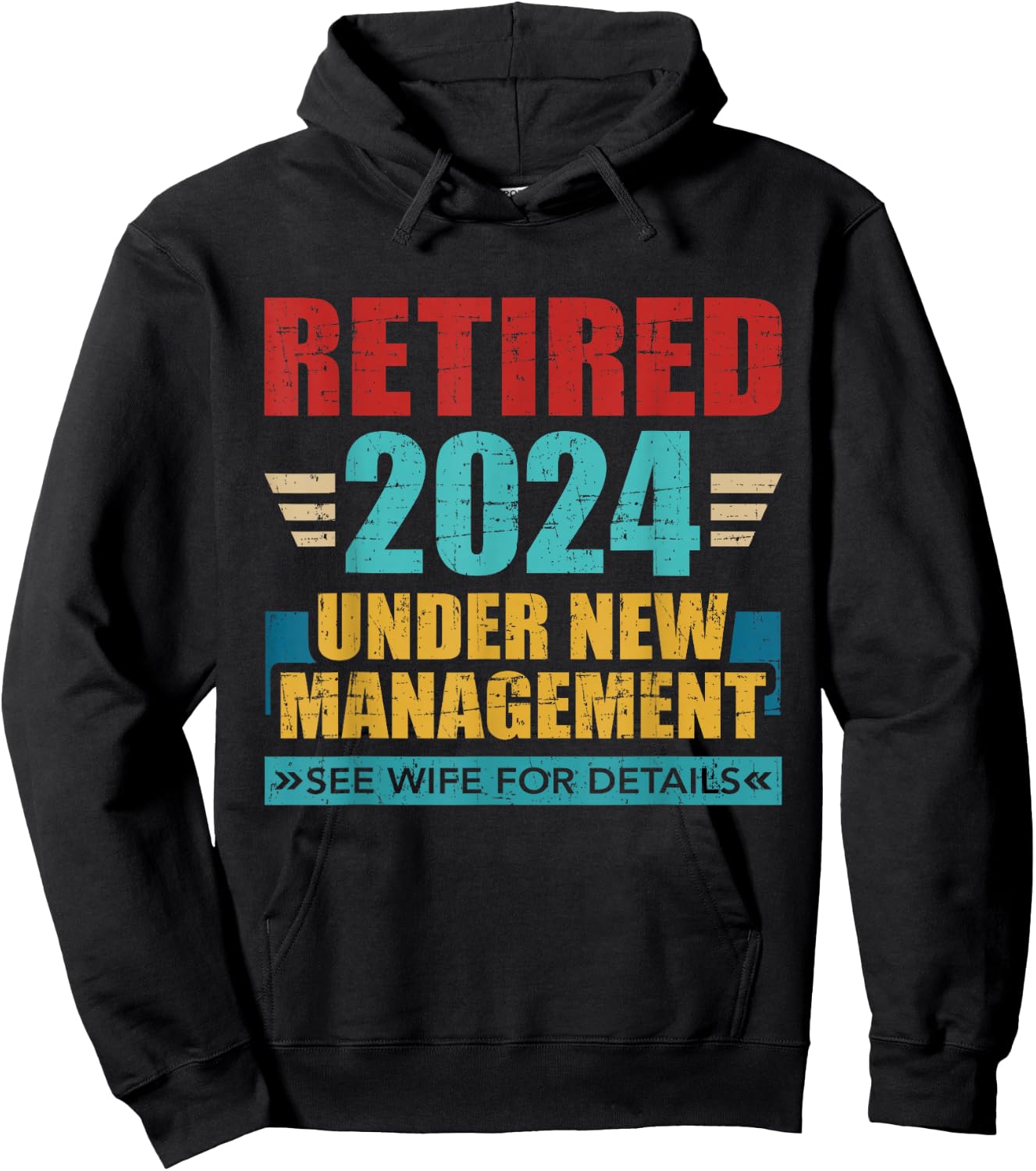 Retired 2024 under new management see wife for details Hoodie - Hoodie | Black
