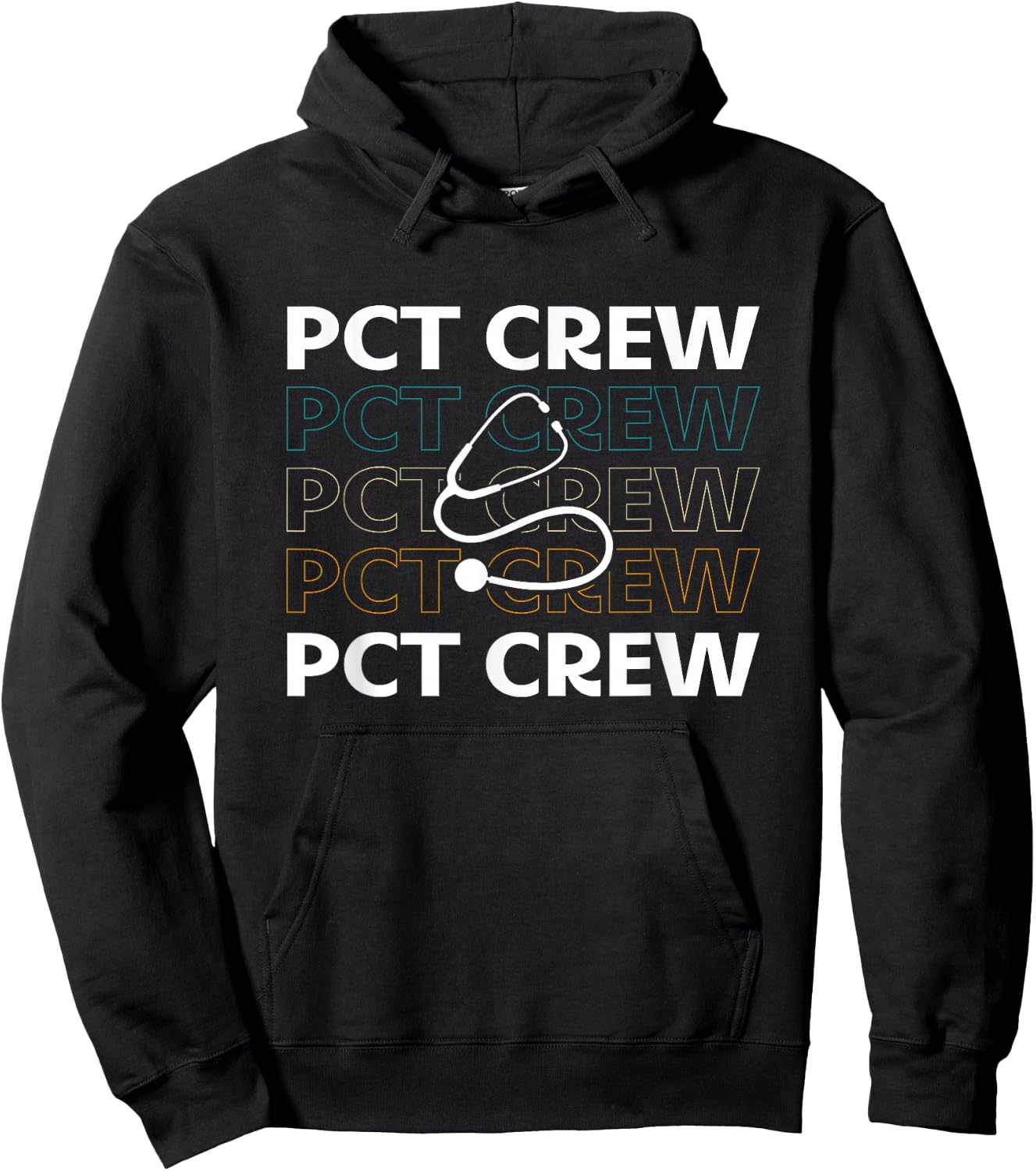 Patient Care Technician Gifts For PCT Week -Adults Black Short Sleeve Hoodie - Hoodie | Black