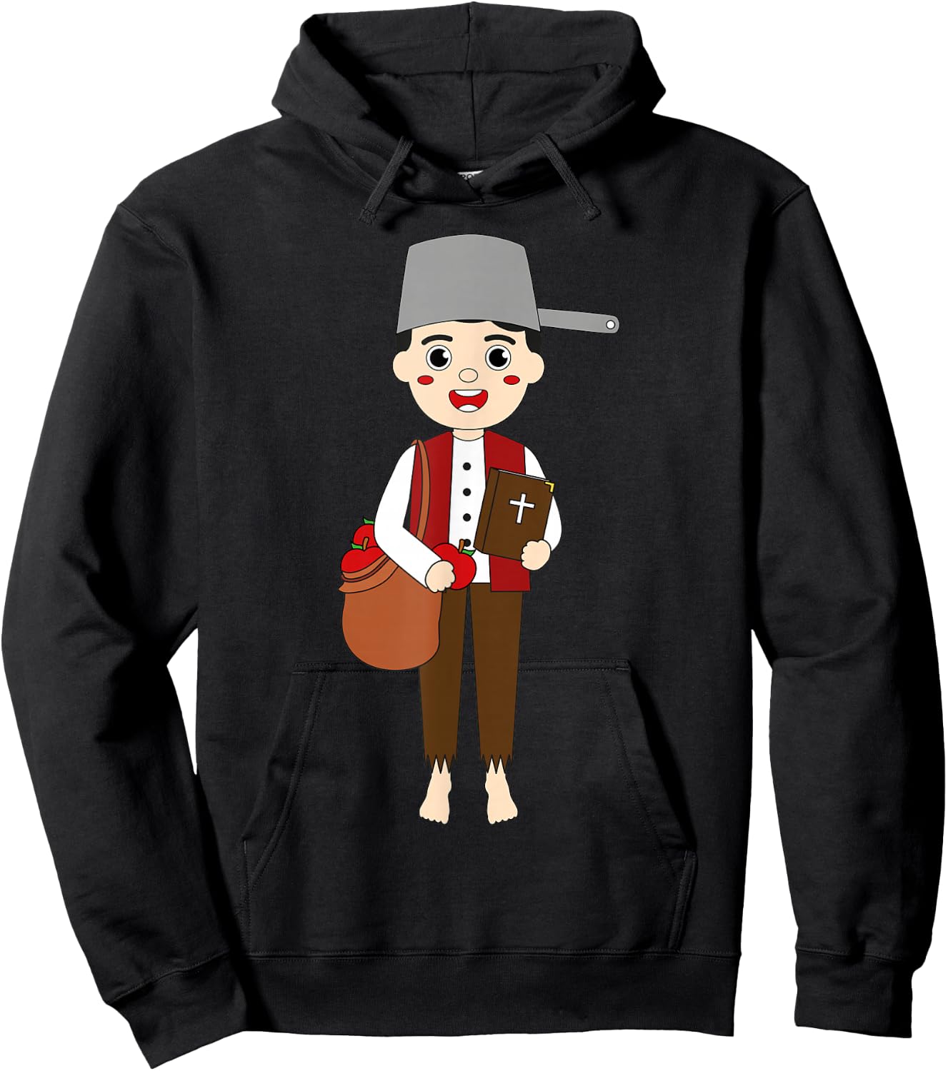 Johnny Appleseed Day Apple Tree Farmer Orchard Seed Kids Hoodie - Hoodie | Black