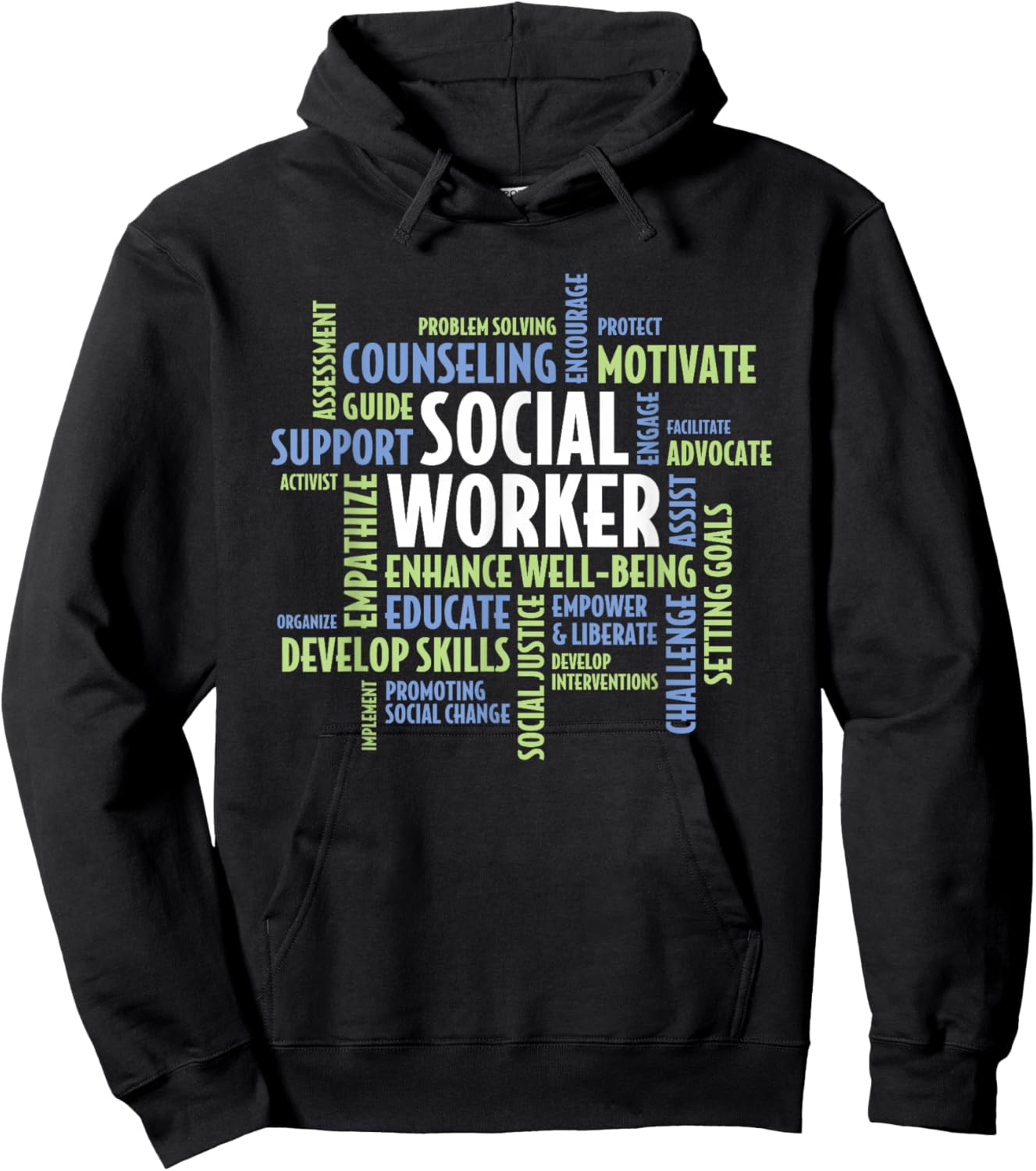 Social Work Month Social Worker Hoodie - Hoodie | Black