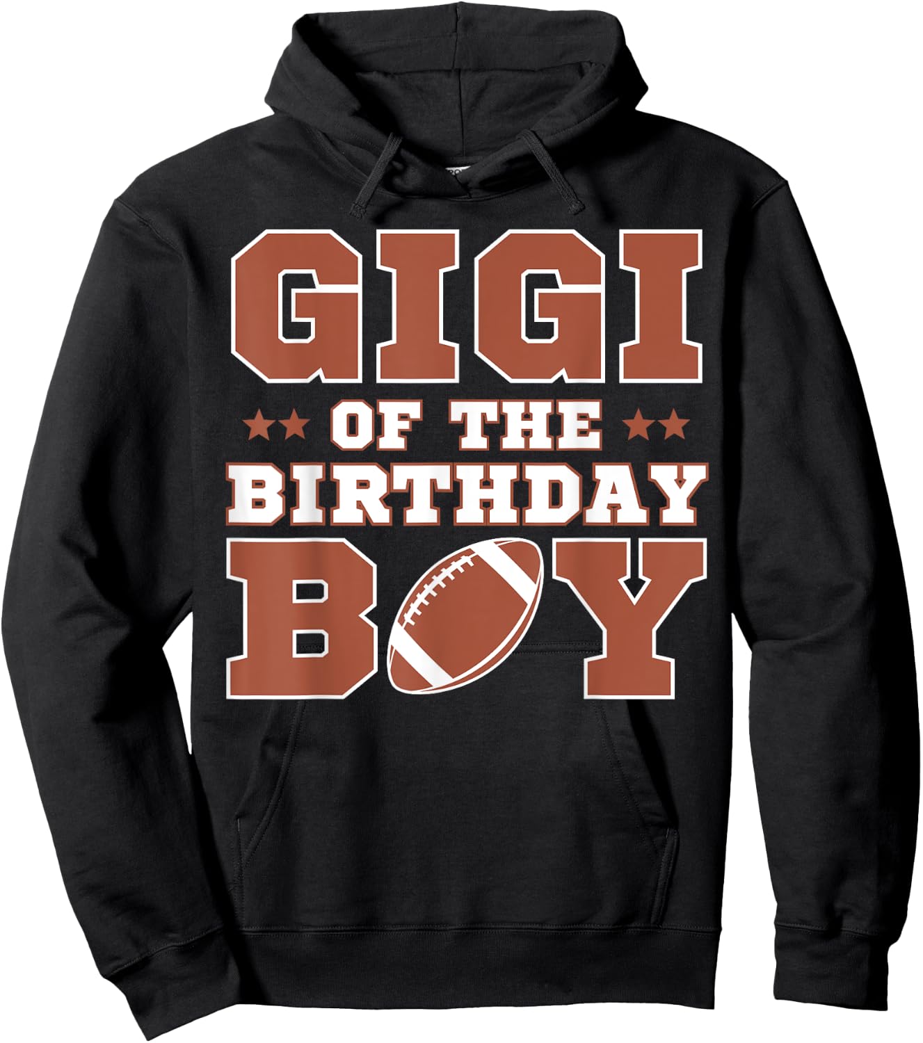 Gigi Of The Birthday Boy Football Kids 1st Bday Party Lover Hoodie - Hoodie | Black