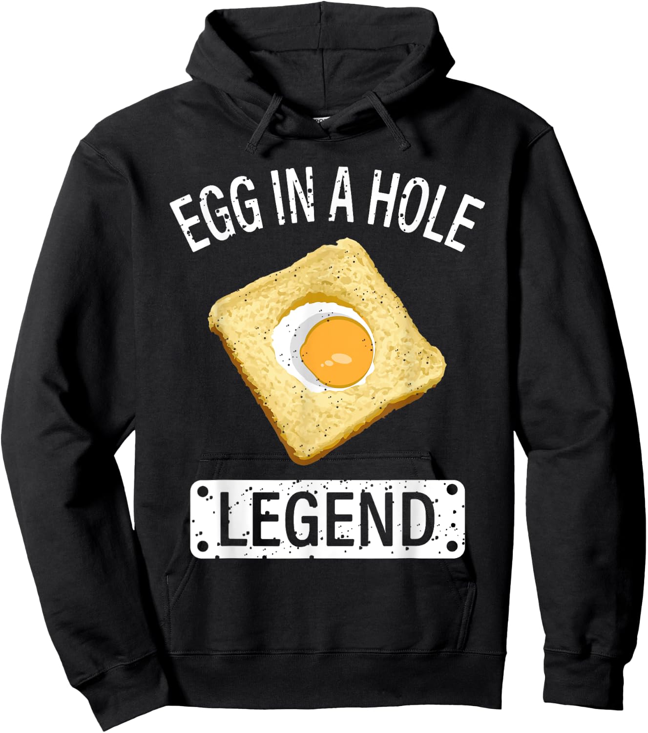 Egg In A Hole Funny Cooking Quotes Hoodie - Hoodie | Black