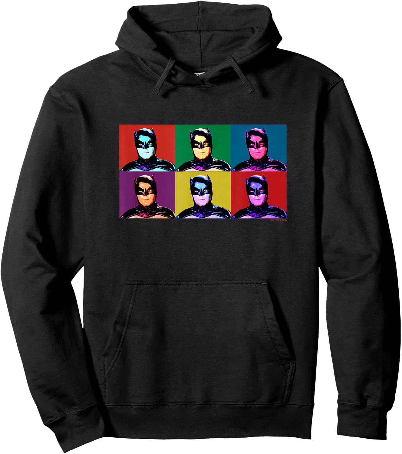 Batman Vintage 60's Classic Adam West Batman Warhol Pop Art Hoodie - Hoodie | Black