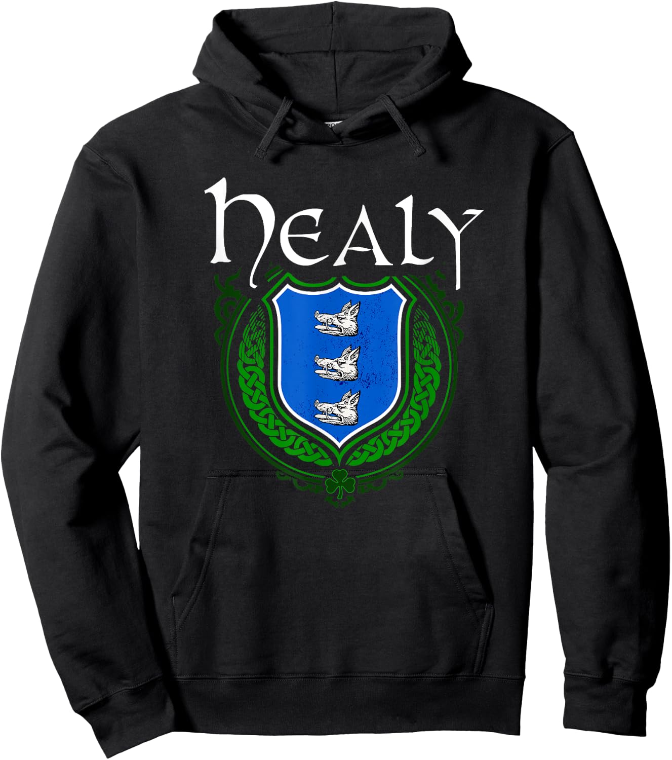 Healy Surname Irish Clan Tartan Badge Ireland Hoodie - Hoodie | Black