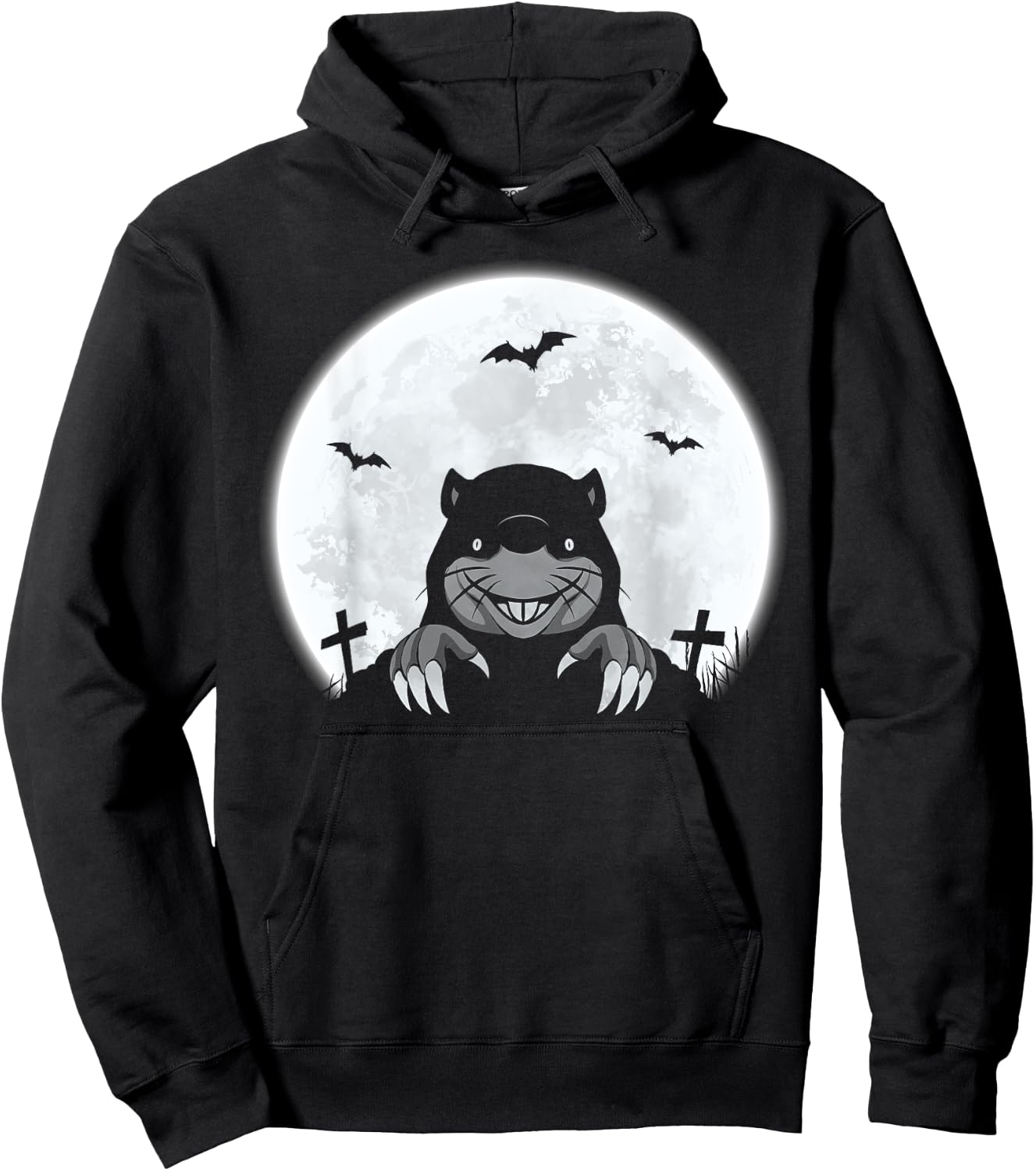 Halloween Spooky Mole Retro Vintage Halloween Costume Hoodie - Hoodie | Black
