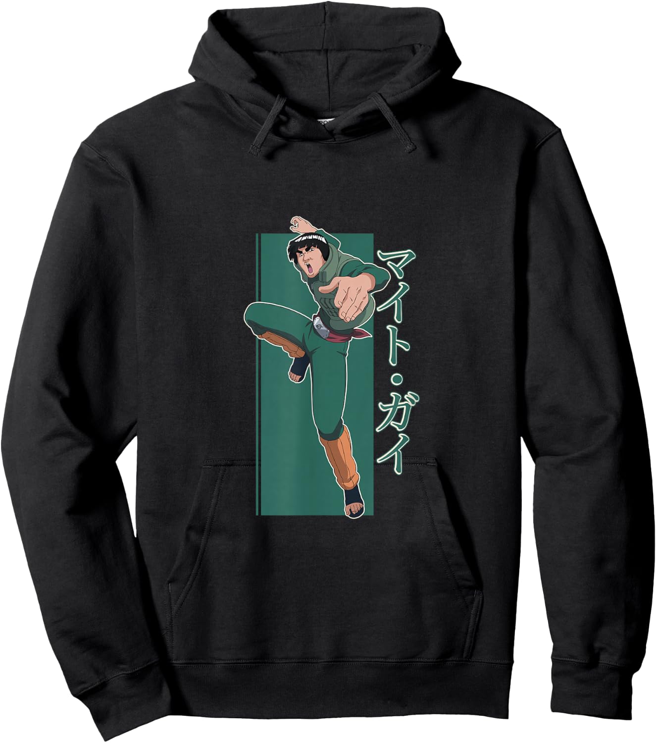 Naruto Shippuden Might Guy Hoodie - Hoodie | Black