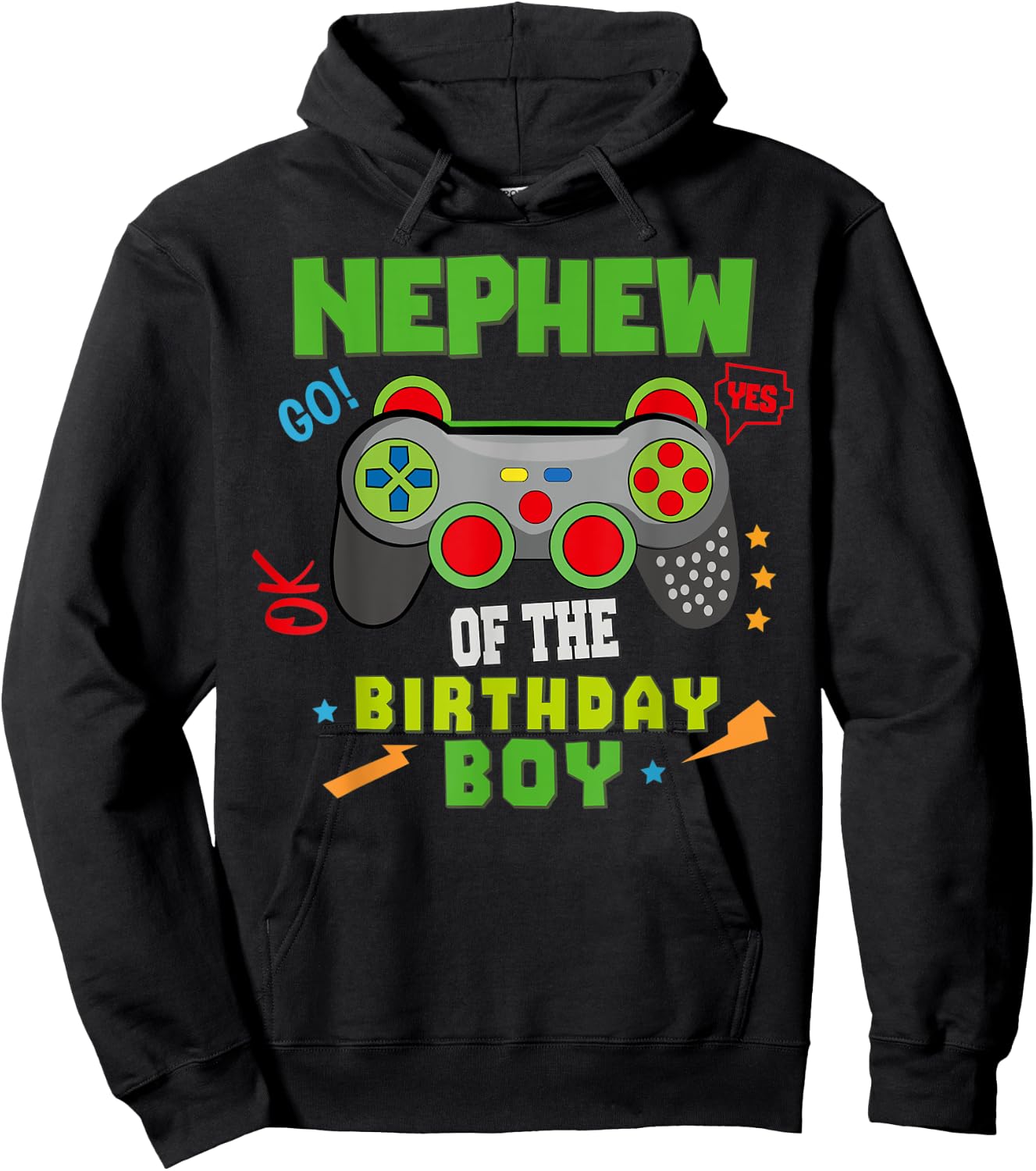 Nephew of The Birthday for Boy Video Gamer Birthday Hoodie - Hoodie | Black