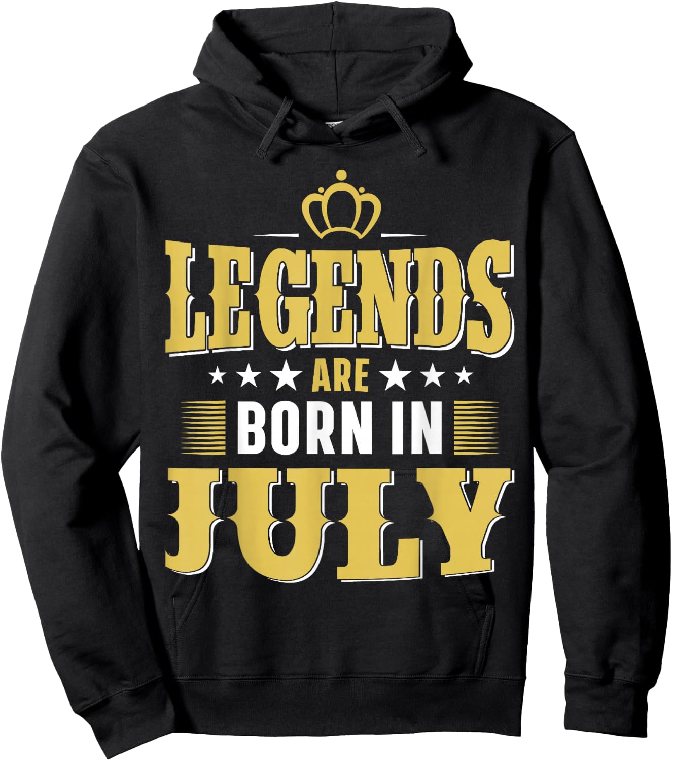 Legends Are Born In July Hoodie - Hoodie | Black