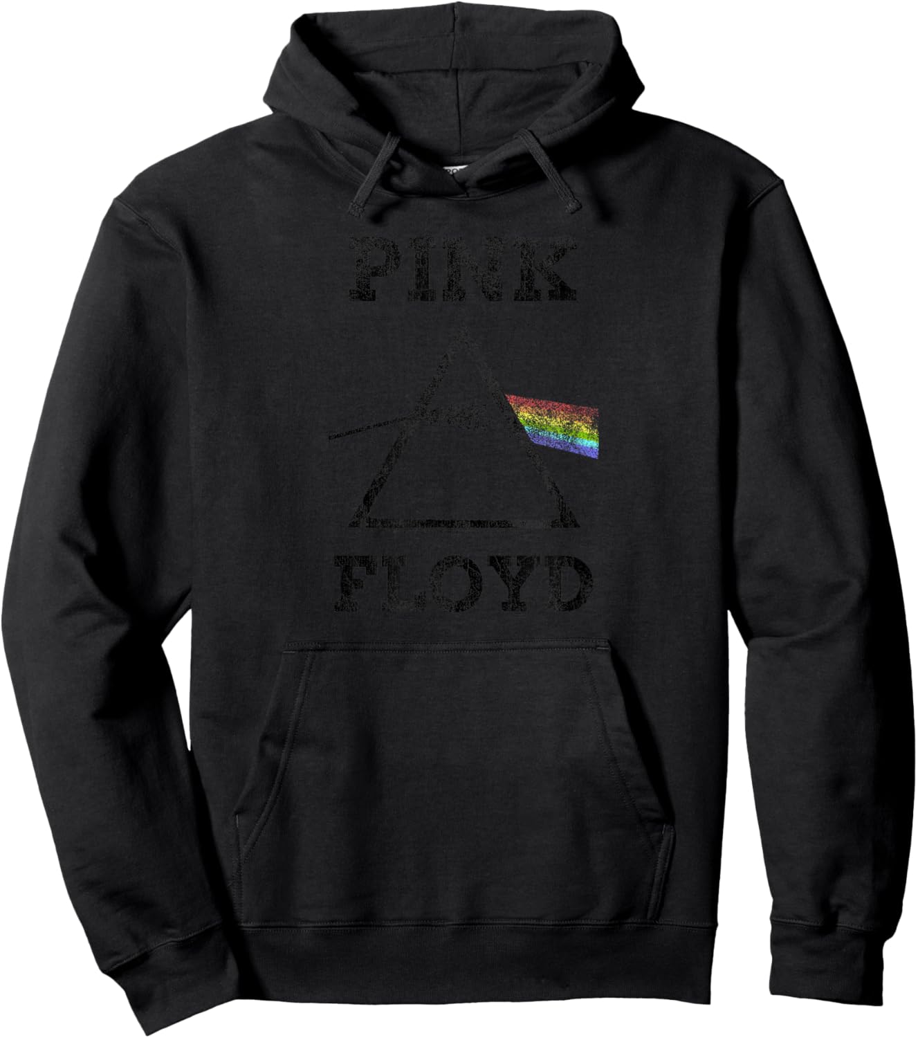 Pink Floyd Dark Side of the Moon Distressed Hoodie - Hoodie | Black