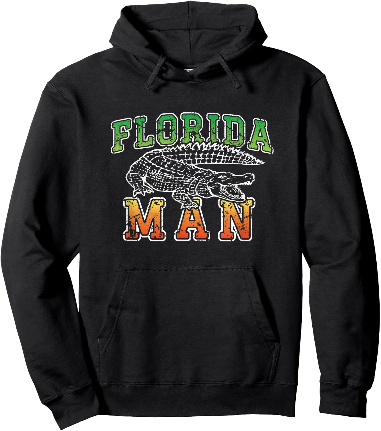 Florida Man Alligator Shirt - Funny Florida Meme Hoodie - Hoodie | Black