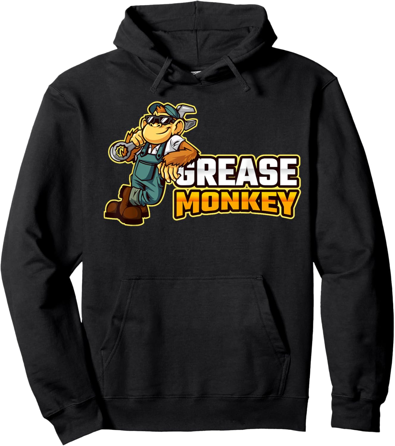 Funny Fat Monkey Hoodie - Hoodie | Black